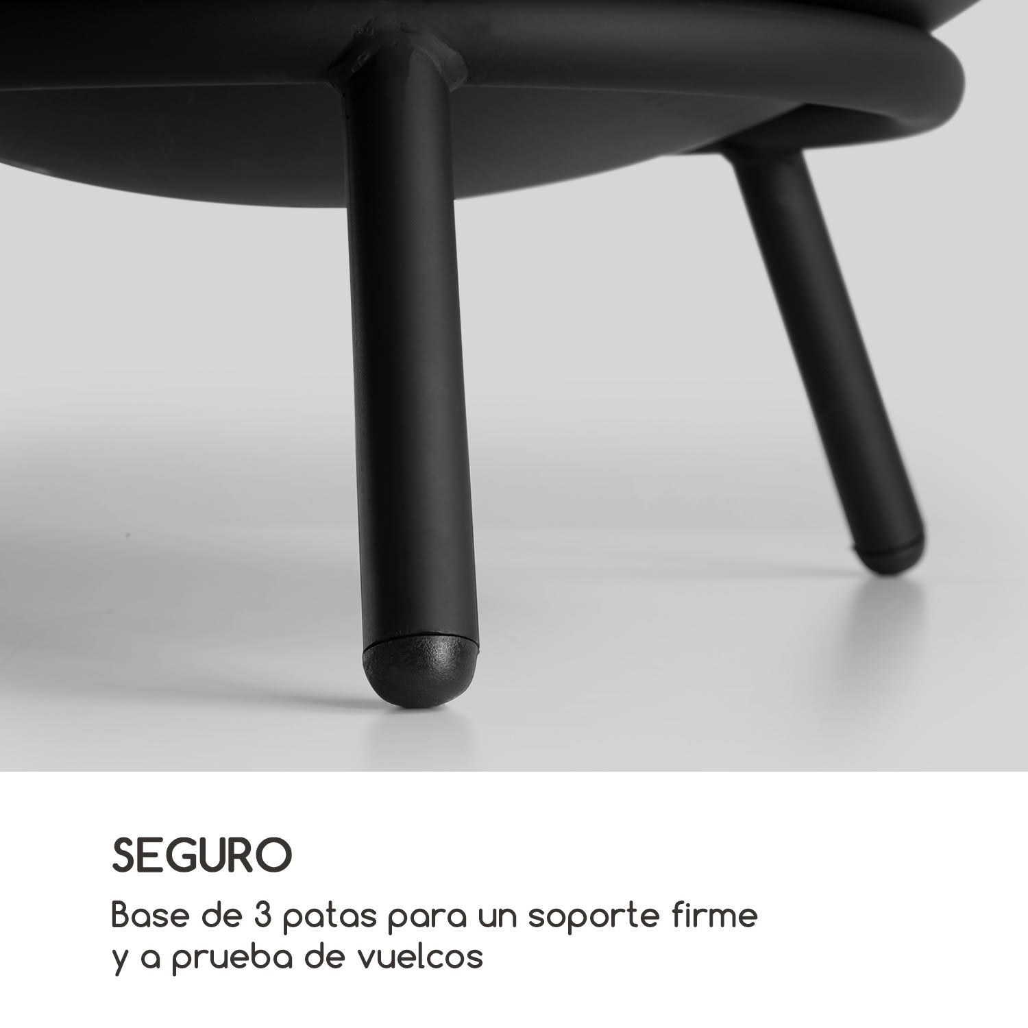 Fireball Brasero de acero inclinable para jardines o terrazas  Ø 66 cm bajo | Acero | Negro