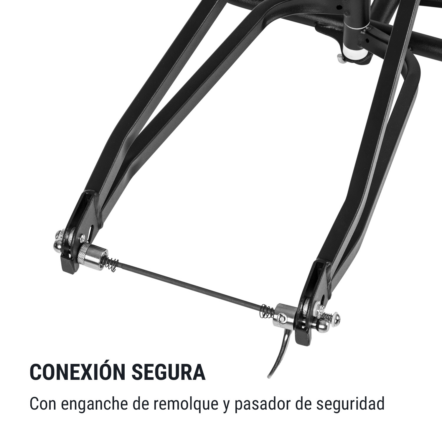 Follower Remolque de bicicleta con rueda de 16" Peso de carga 35 kg Negro 