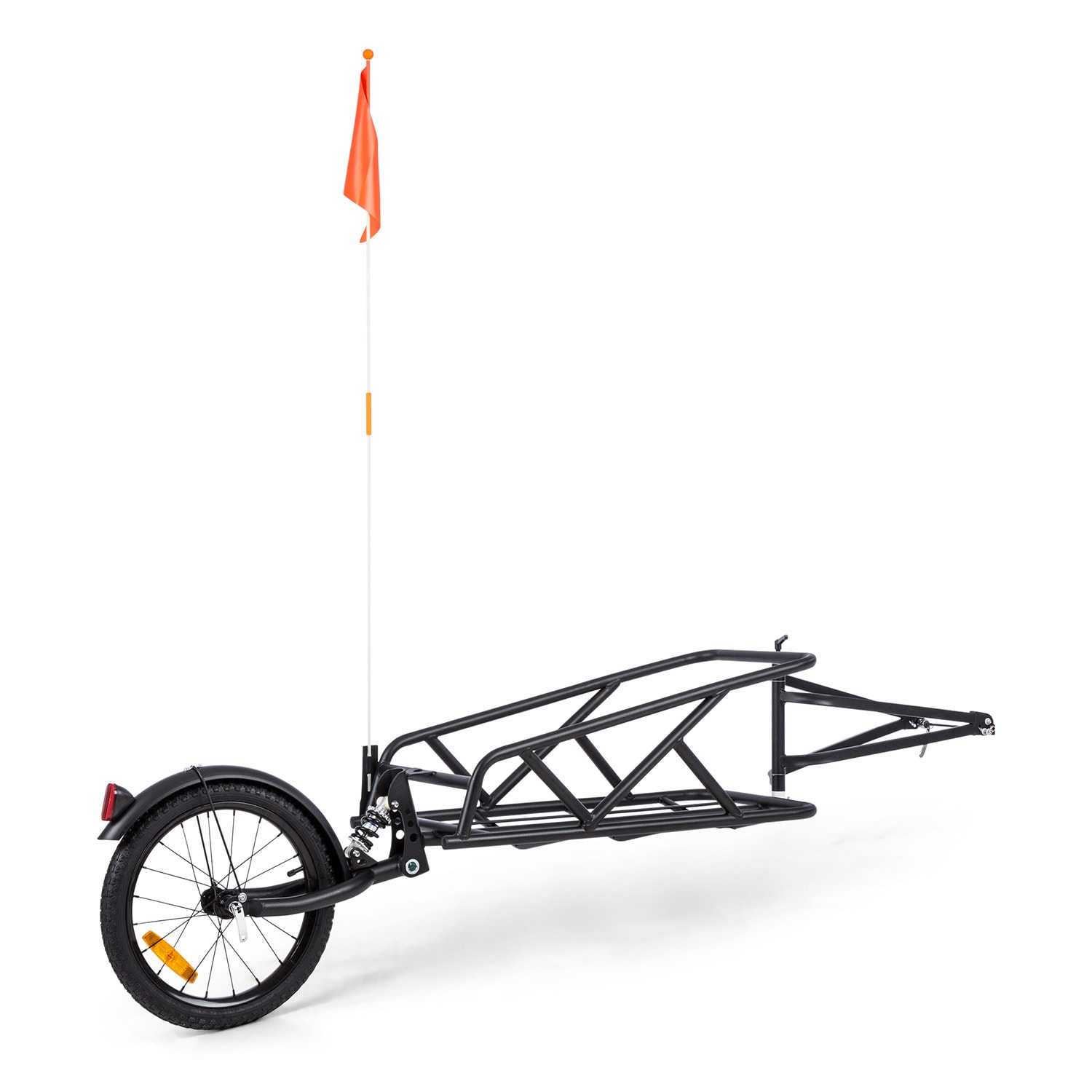 Follower remorque à vélo roue simple 16" charge 35 kg noir 
