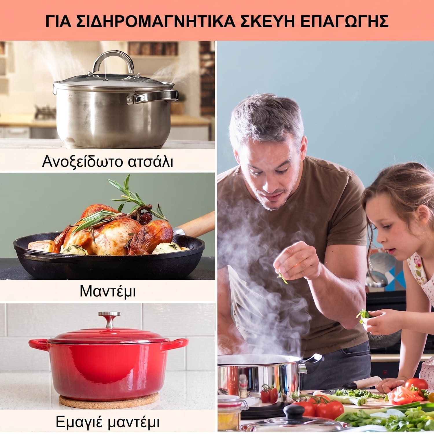 Kochheld, επαγωγική εστία, 6000 W, 4 ζώνες, περιστροφικοί διακόπτες, γυαλί, μαύρο 4