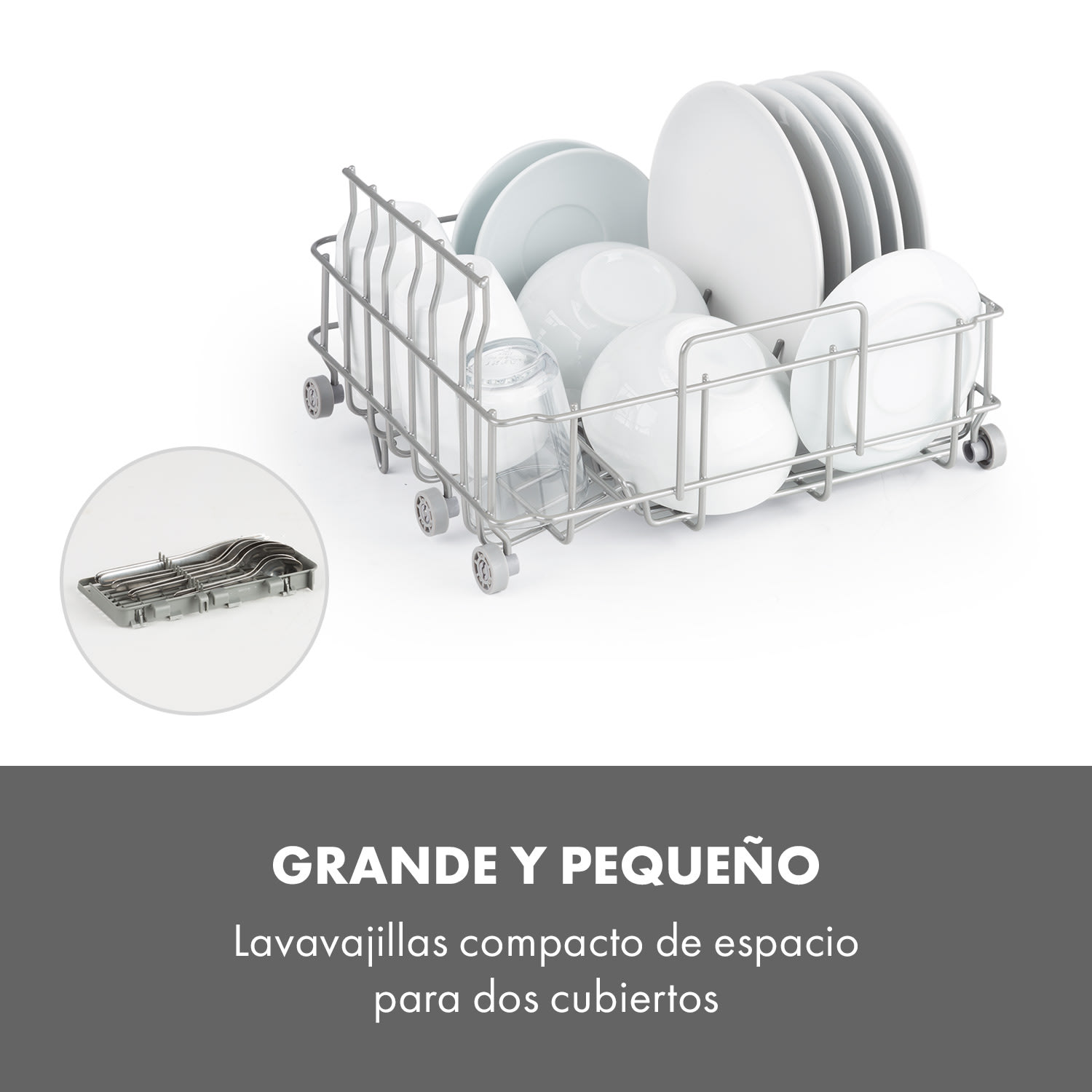 Lavavajillas Aquatica de libre instalación 2 cubiertos 860W Verde