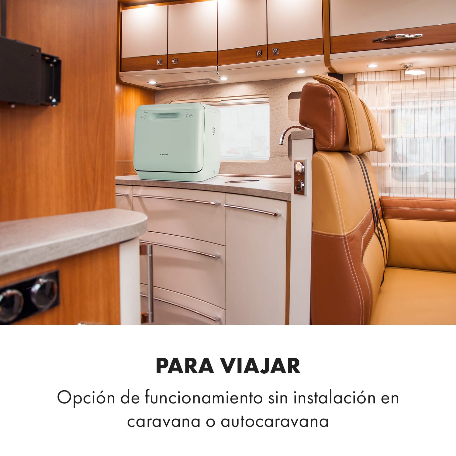 Lavavajillas Aquatica de libre instalación 2 cubiertos 860W Verde