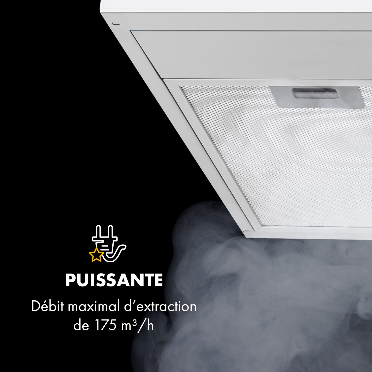 Contempo Neo afzuigkap voor onderbouw 60 cm 175 m³/h led rvs acryl wit 