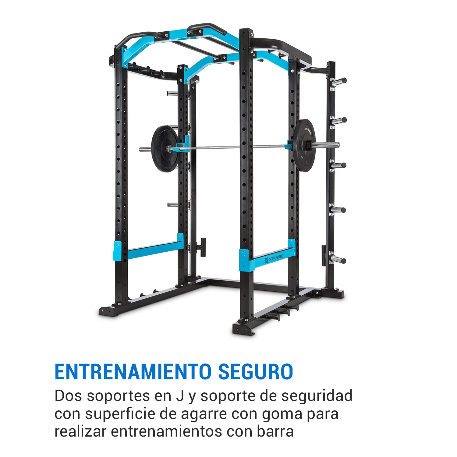Amazor P Pro Jaula de musculación soportes de seguridad ganchos en J barra de mono acero macizo 