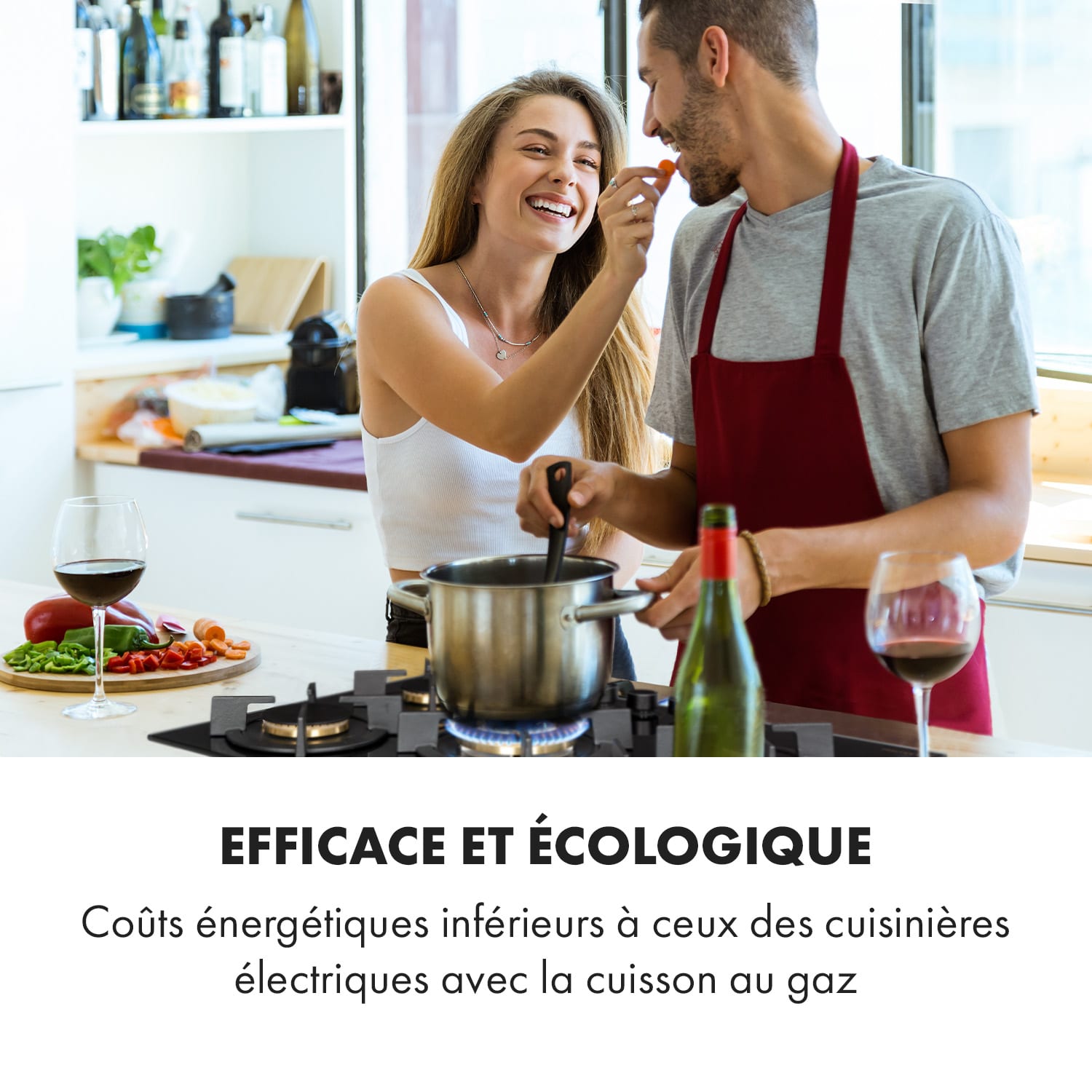 Goldflame 5 gaskookplaat 5-pits messing-brander keramisch glas zwart 