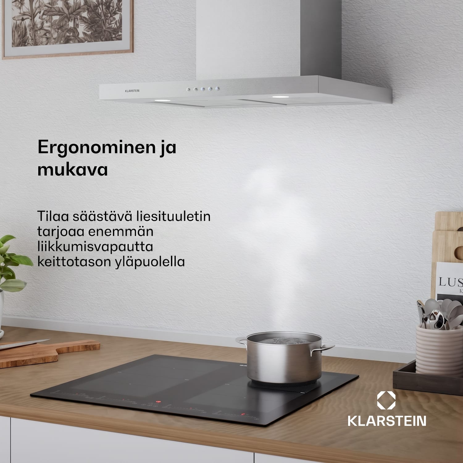 Limelight -liesituuletin 60 cm seinämalli 639 m³/h ruostumaton teräs 60 cm | Ruostumaton Teräs