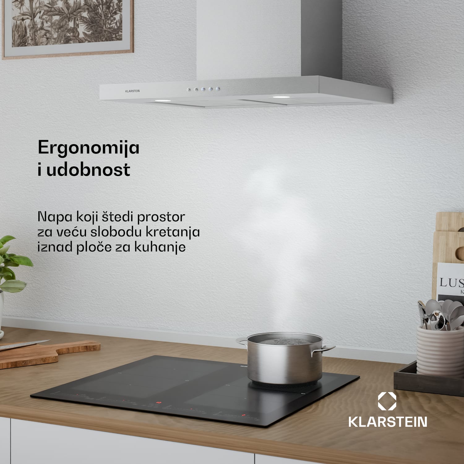 Limelight, napa, 60 cm, zidna napa, 600 m³ / h, nehrđajući čelik 