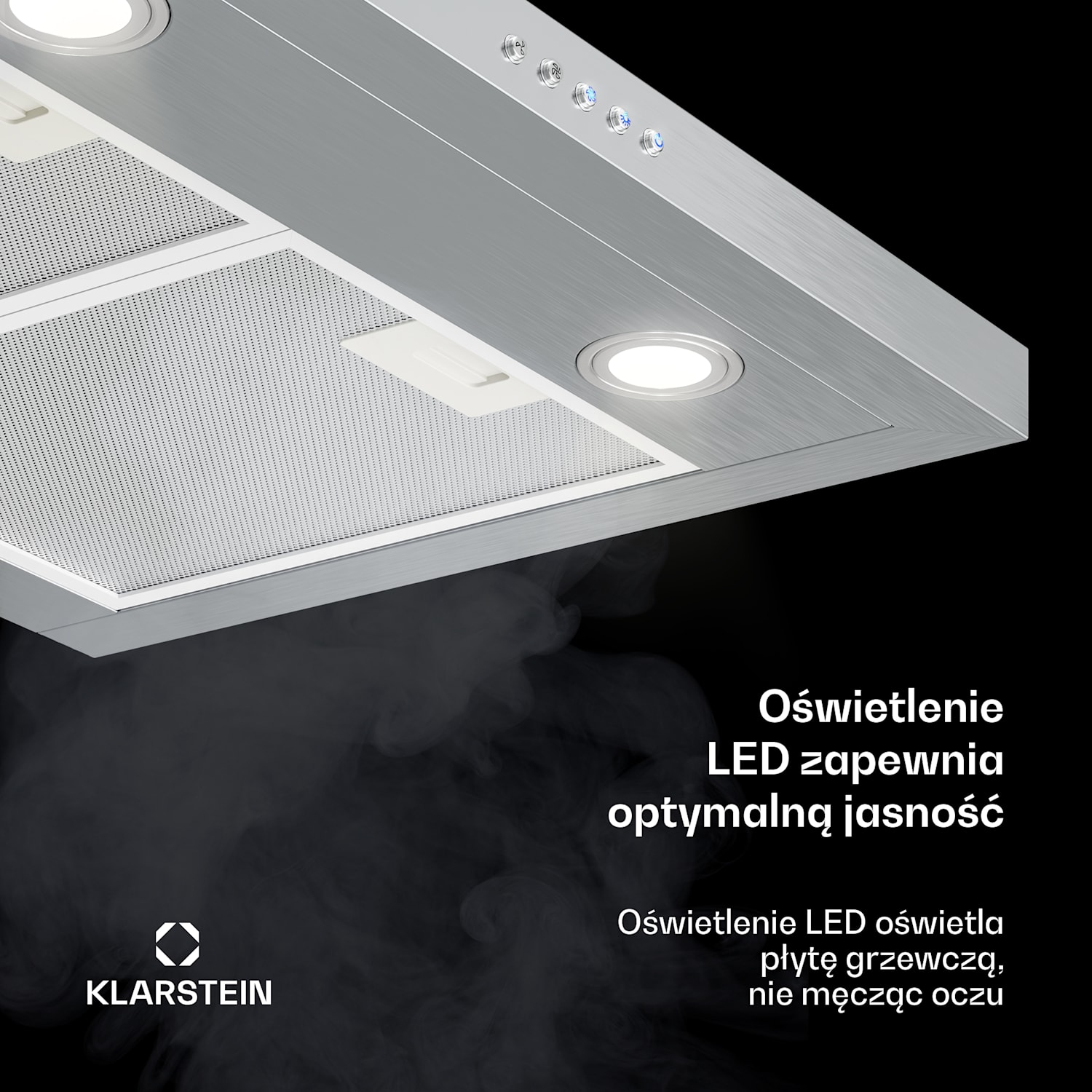 Limelight, okap kuchenny przyścienny, 60 cm, 600 m³/h, stal szlachetna 60 cm | Stal nierdzewna