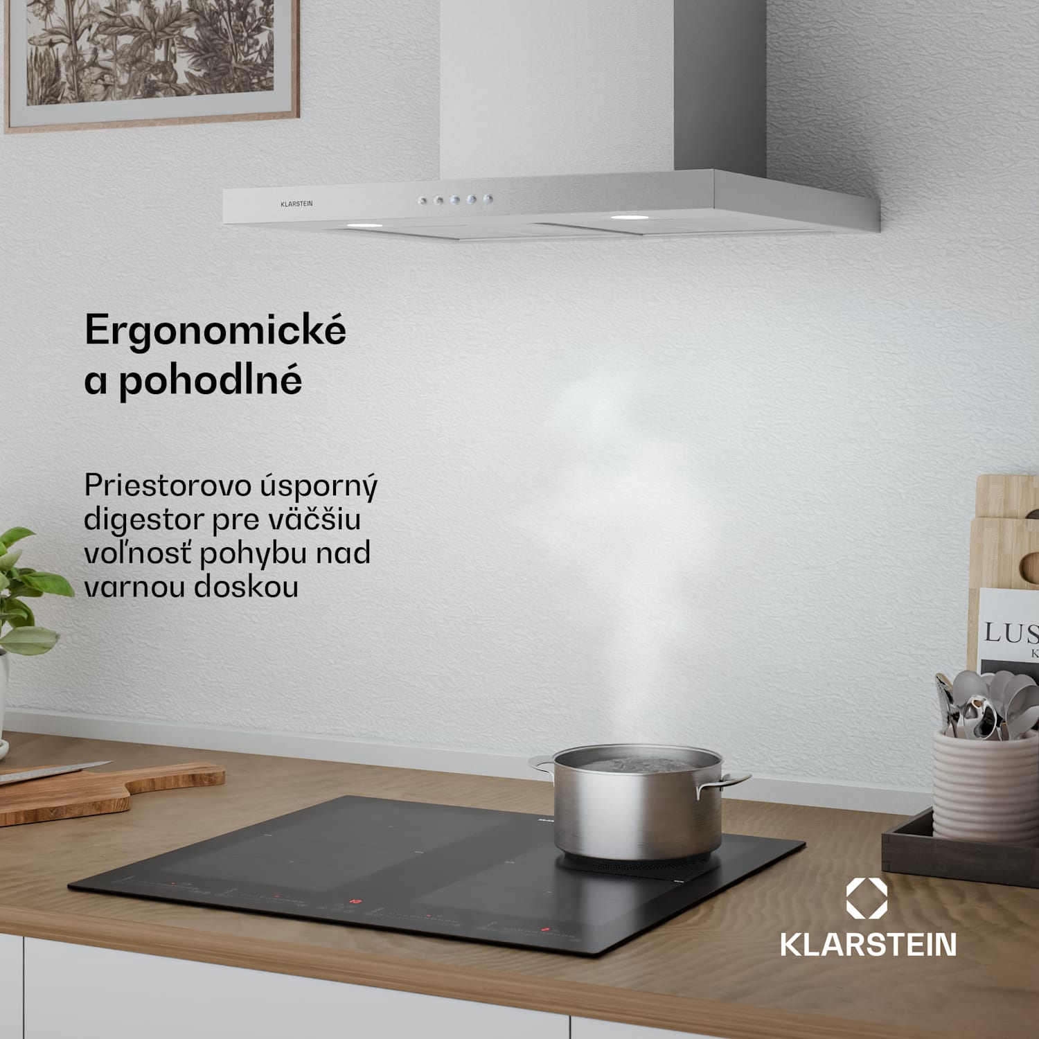 Limelight, digestor, 60 cm, nástenný, 600 m³/h, strieborný 60 cm | Nehrdzavejúca oceľ