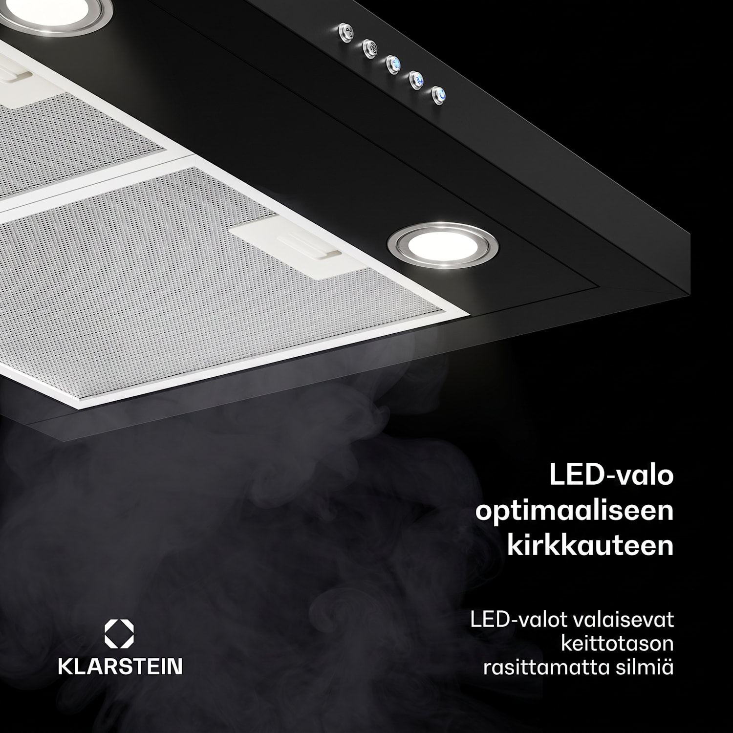 Limelight -liesituuletin 60 cm seinämalli 639 m³/h musta 60 cm | Musta