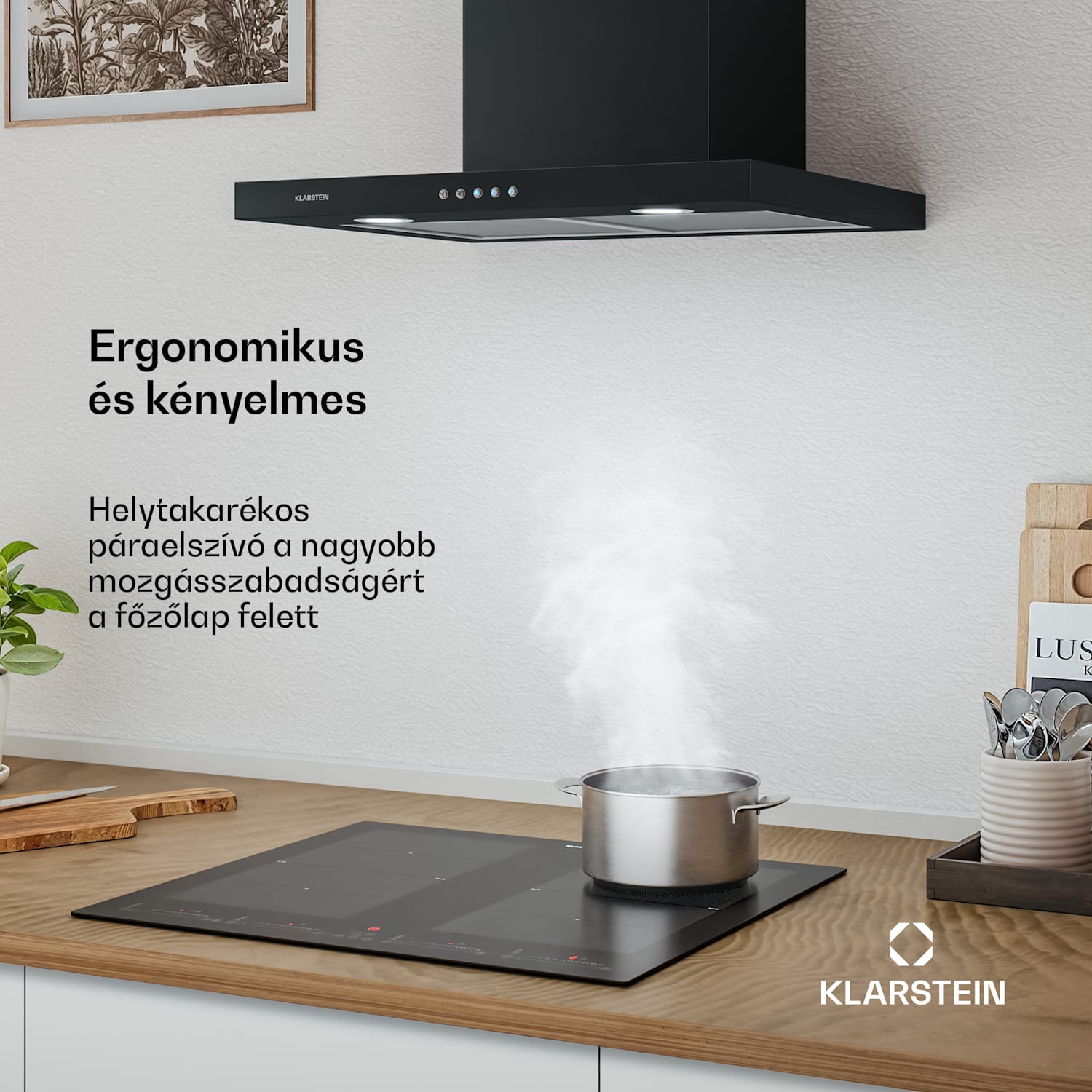 Limelight 60, páraelszívó, 60 cm, fali páraelszívó, 600 m³/ó 60 cm | Fekete