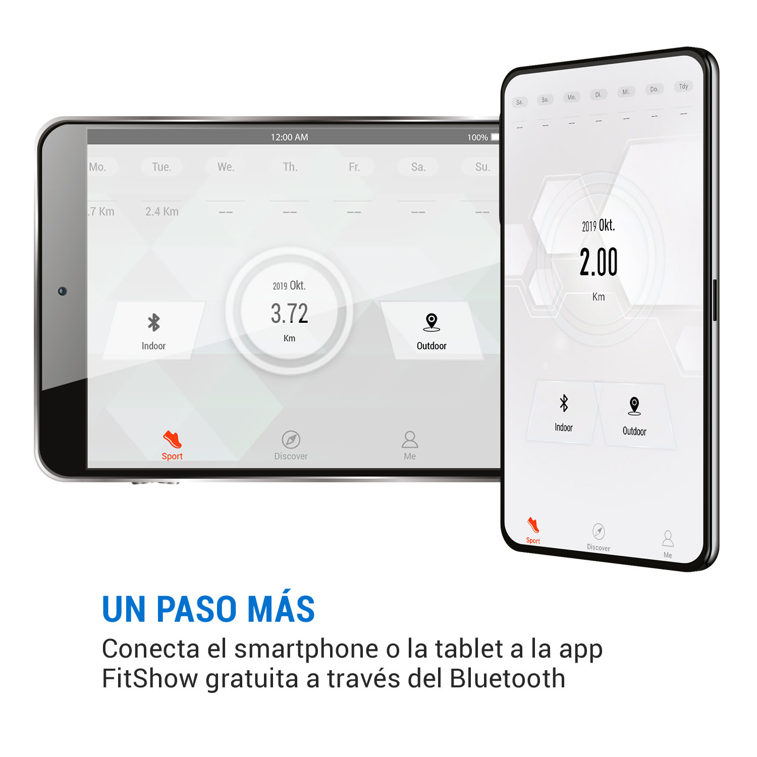 Galaxy Step Mini stepper  superficie de pisada premium pantalla LCD app color azul 