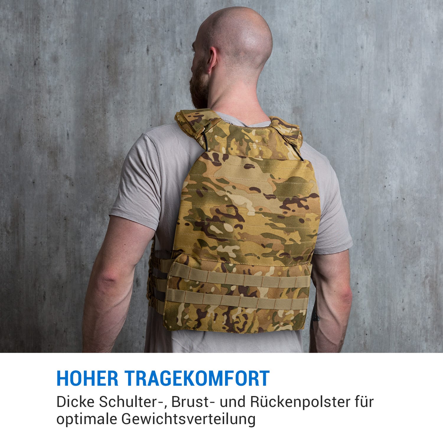 Battlevest 2.0 Gewichtsweste 2 x 8.75 lbs Gewichte camo Inklusive 2 Gewichtsplatten | Mehrfarbig