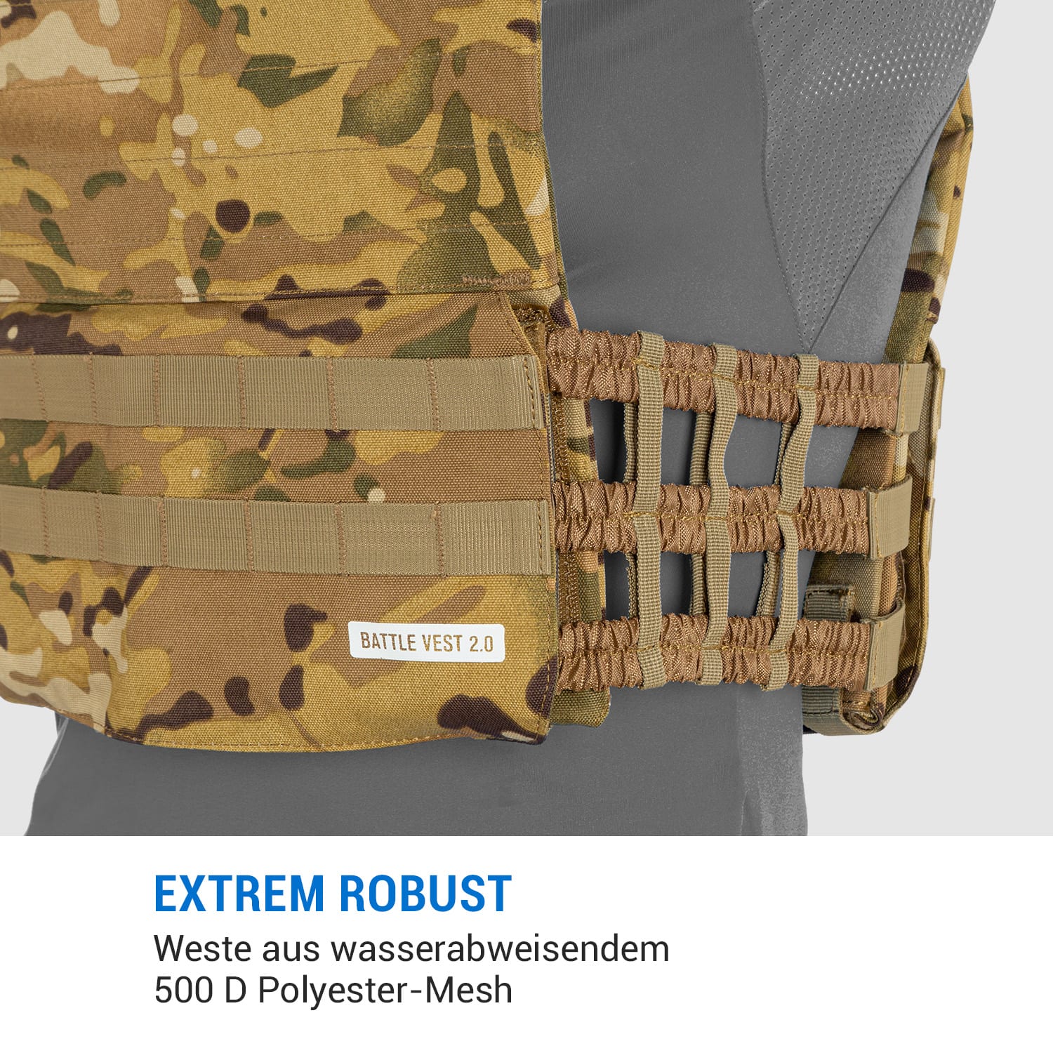 Battlevest 2.0 Gewichtsweste 2 x 8.75 lbs Gewichte camo Inklusive 2 Gewichtsplatten | Mehrfarbig