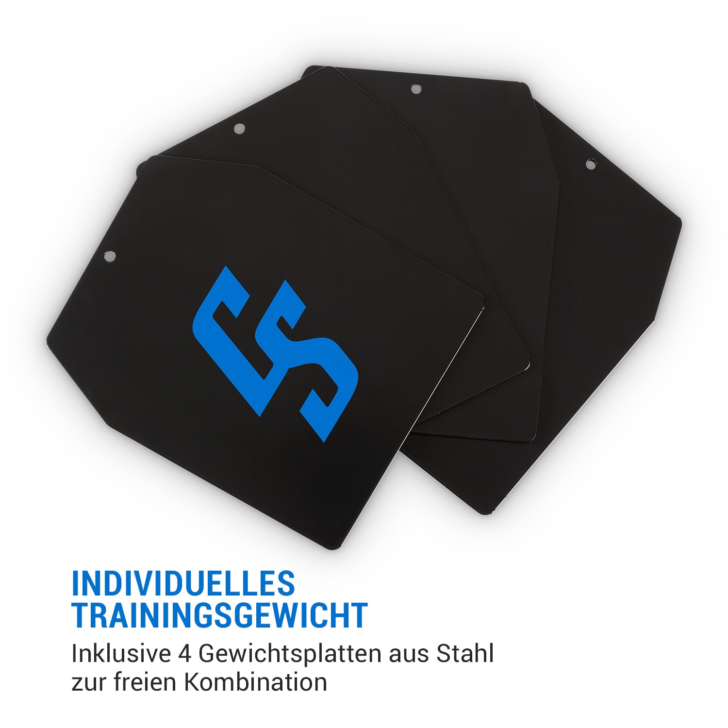 Battlevest 2.0 Gilet lesté de poids : 2x 4kg + 2x 2,6kg bleu 4 plaques de poids incluses | Bleu Porcelaine