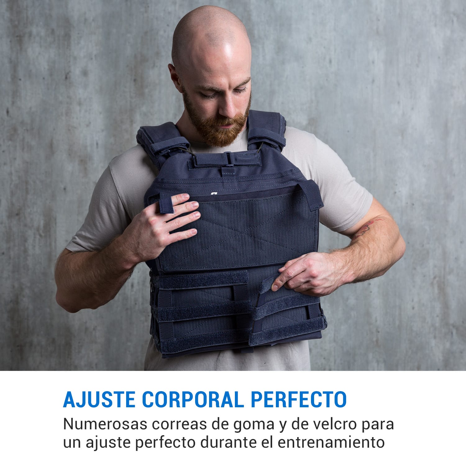 Battlevest 2.0 Chaleco lastrado 2 pesas de 8,75 lbs Azul Incluye 2 discos de pesas | Azul Porcelana