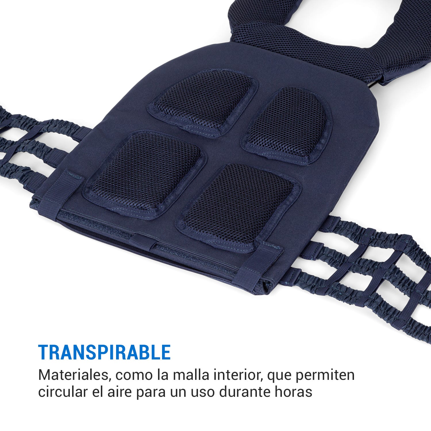 Battlevest 2.0 Chaleco lastrado 2 pesas de 8,75 lbs Azul Incluye 2 discos de pesas | Azul Porcelana