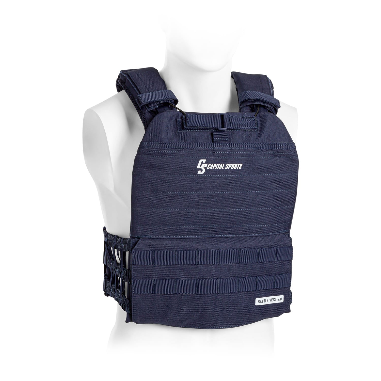 Battlevest 2.0, kamizelka obciążeniowa, 2 obciążniki po 4,0 kg, niebieska