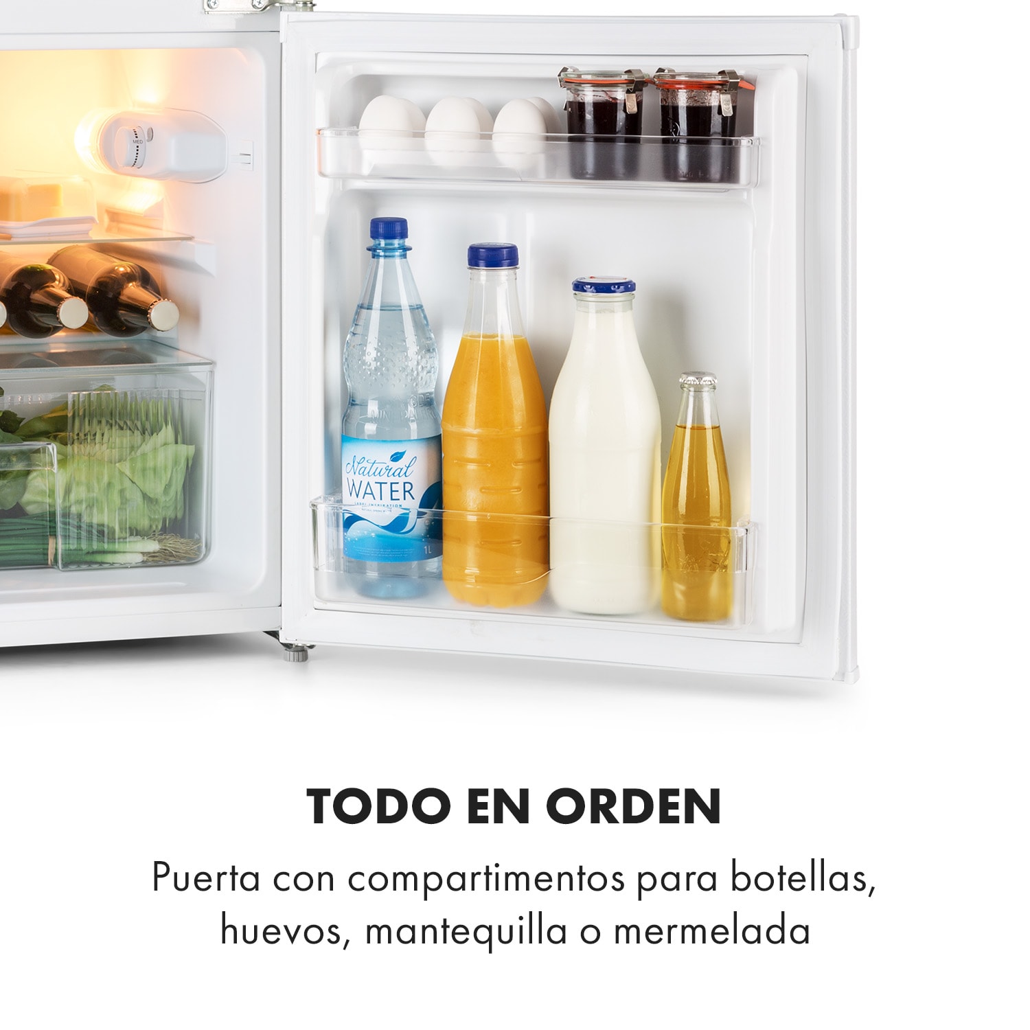 Big Daddy Cool Refrigerador con congelador 61/22 L 42 dB A+ blanco 83 L | Blanco
