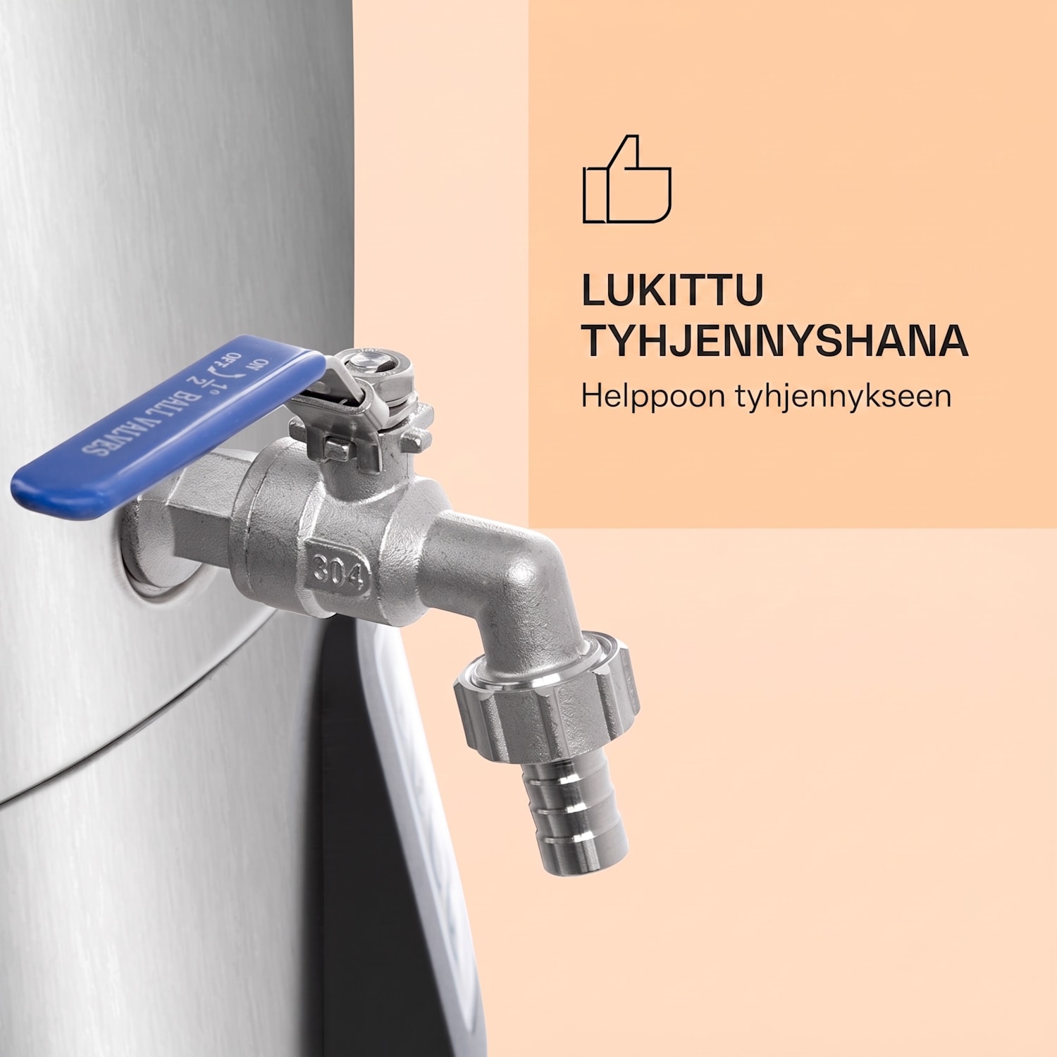 Mundschenk 3XL mäskäyskattila oluenvalmistusjärjestelmä 3000 W 9 ohjelmaa 65 l 3XL | Hopea Metallinen