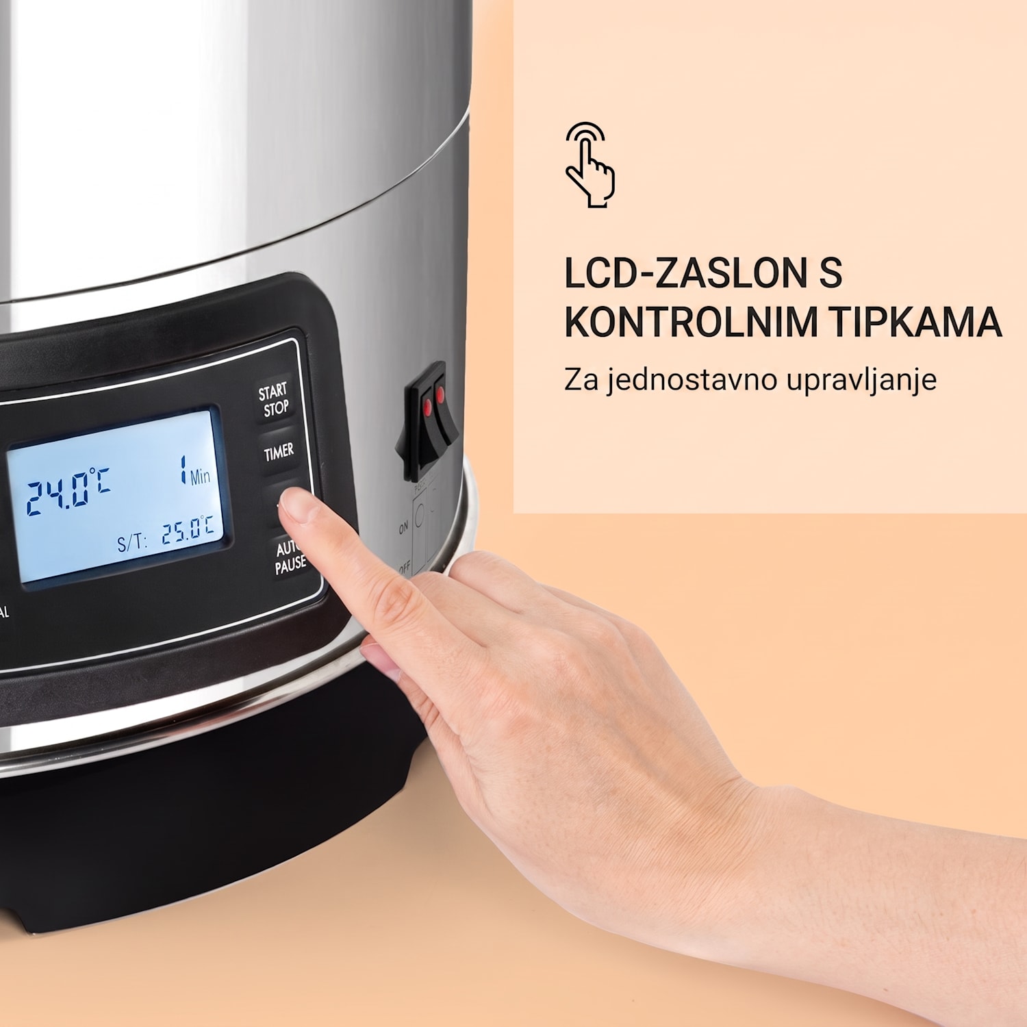 Mundschenk 3XL, kotao za slad, oprema za kuhanje piva, 3000 W, 9 programa, 65 l 3XL | Srebrna metalik