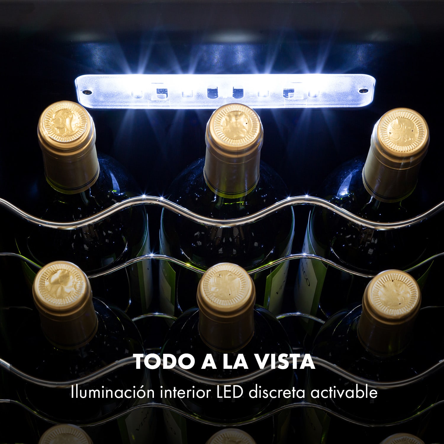 Shiraz 15 Slim Uno Vinoteca 44l panel de control táctil de 5 a 18 °C 