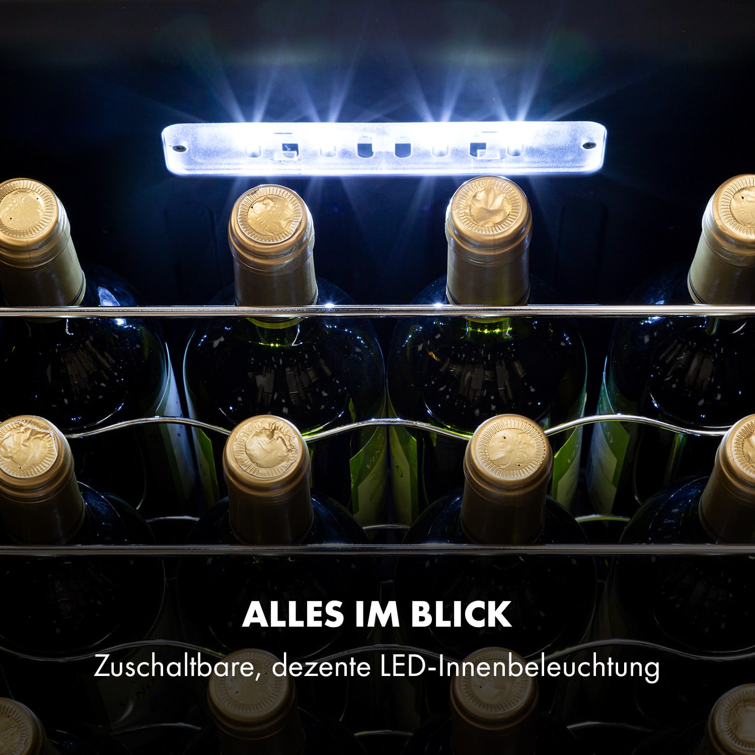 Shiraz 20 Uno Weinkühlschrank 53l 20Fl Touch-Bedienfeld 5-18°C 