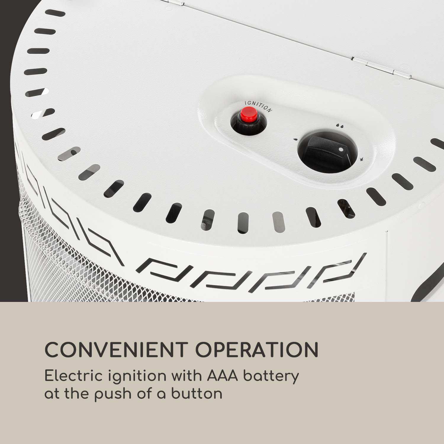 Bonaparte Fire Gasheizgerät 4200W elektr. Zündung Bodenrollen ODS-System 