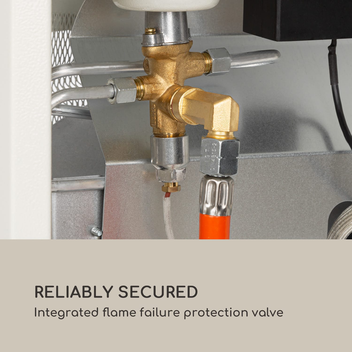 Bonaparte Fire Gasheizgerät 4200W elektr. Zündung Bodenrollen ODS-System 