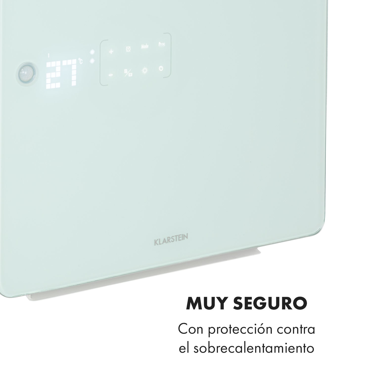 Calentador de baño Hot Spot Crystal Flow 45x82cm 36m² 2000W 5-40°C LED Blanco