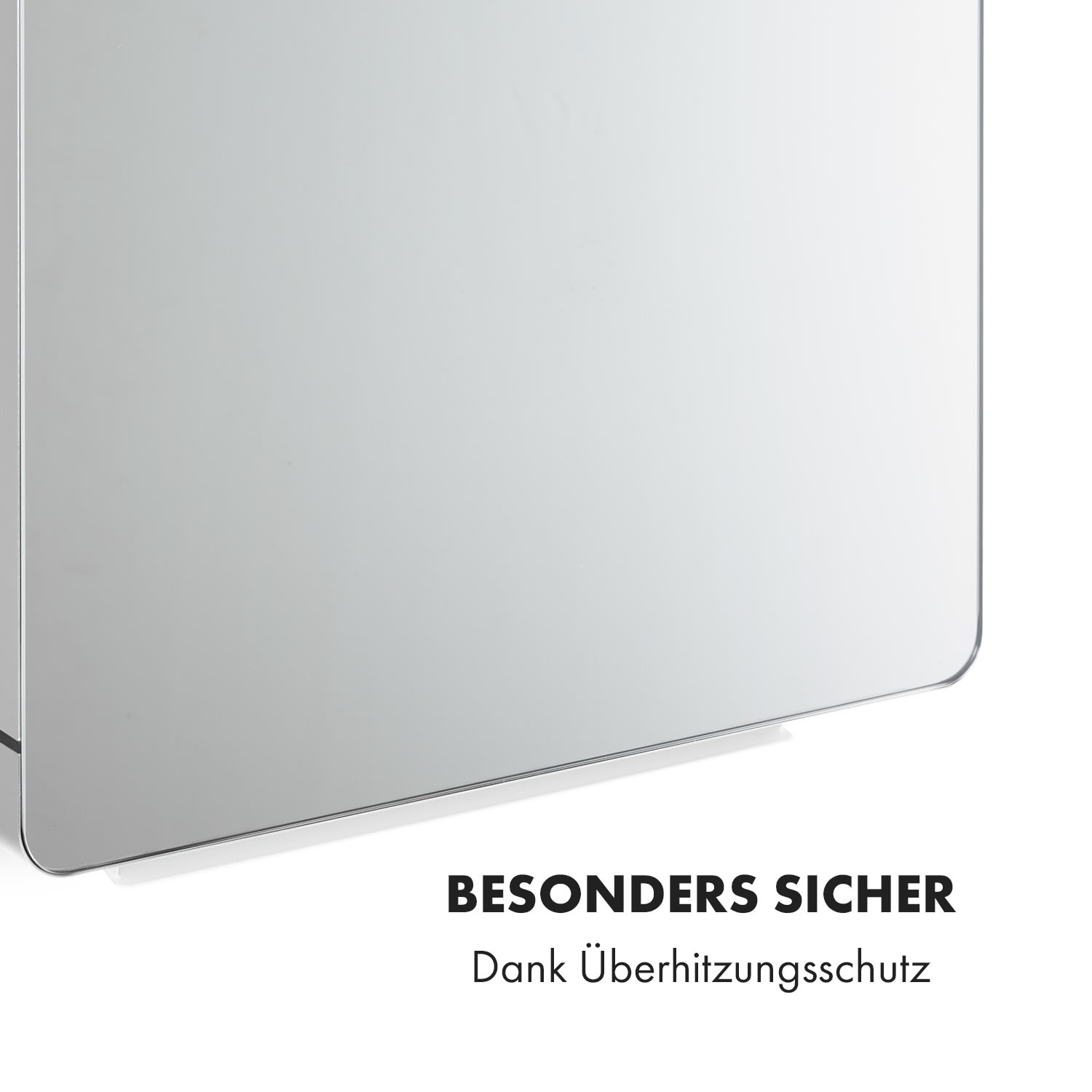 Hot Spot Crystal Flow Badheizer 45x82cm 36m² 2000W 5-40°C LED Spiegel