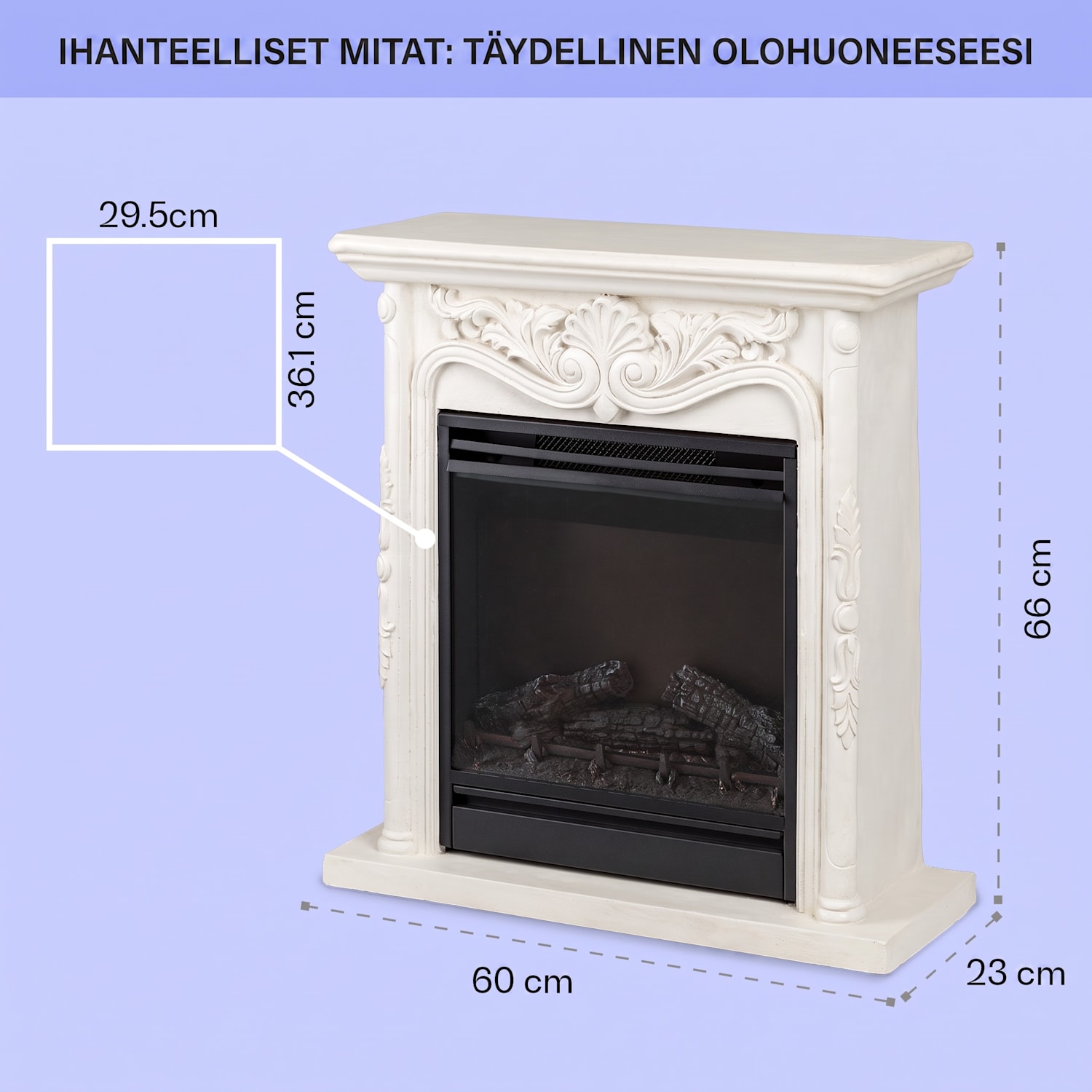 Etna Pozzolana sähkötakka 1800 W viikkoajastin kaukosäädin Valkoinen | Valkoinen