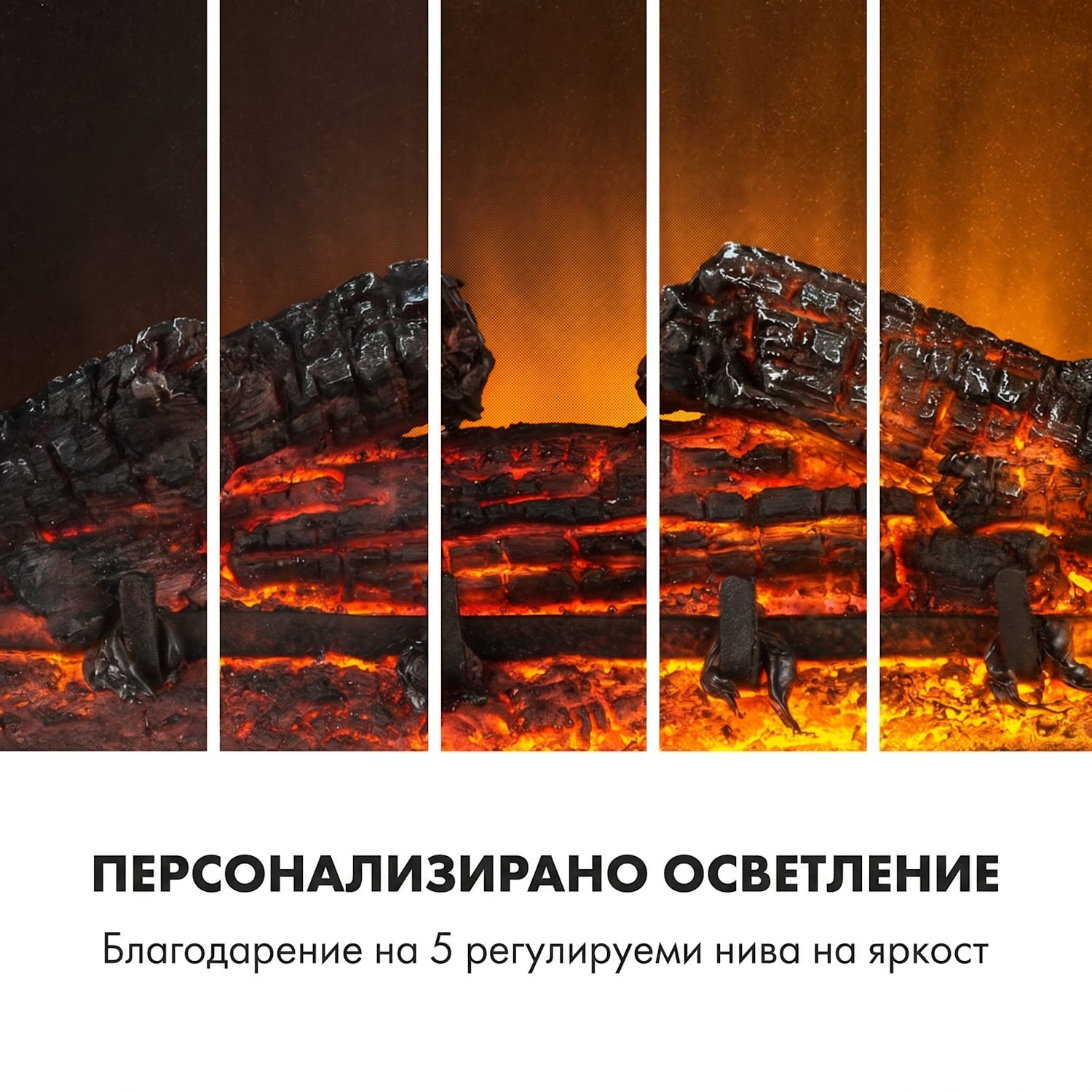 Etna Електрическа камина 1800W Седмичен таймер Дистанционно управление LED 