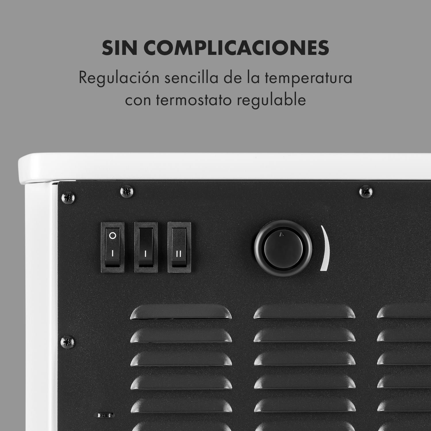 Chimenea eléctrica Bornio Panorama 1000/2000W Termostato 