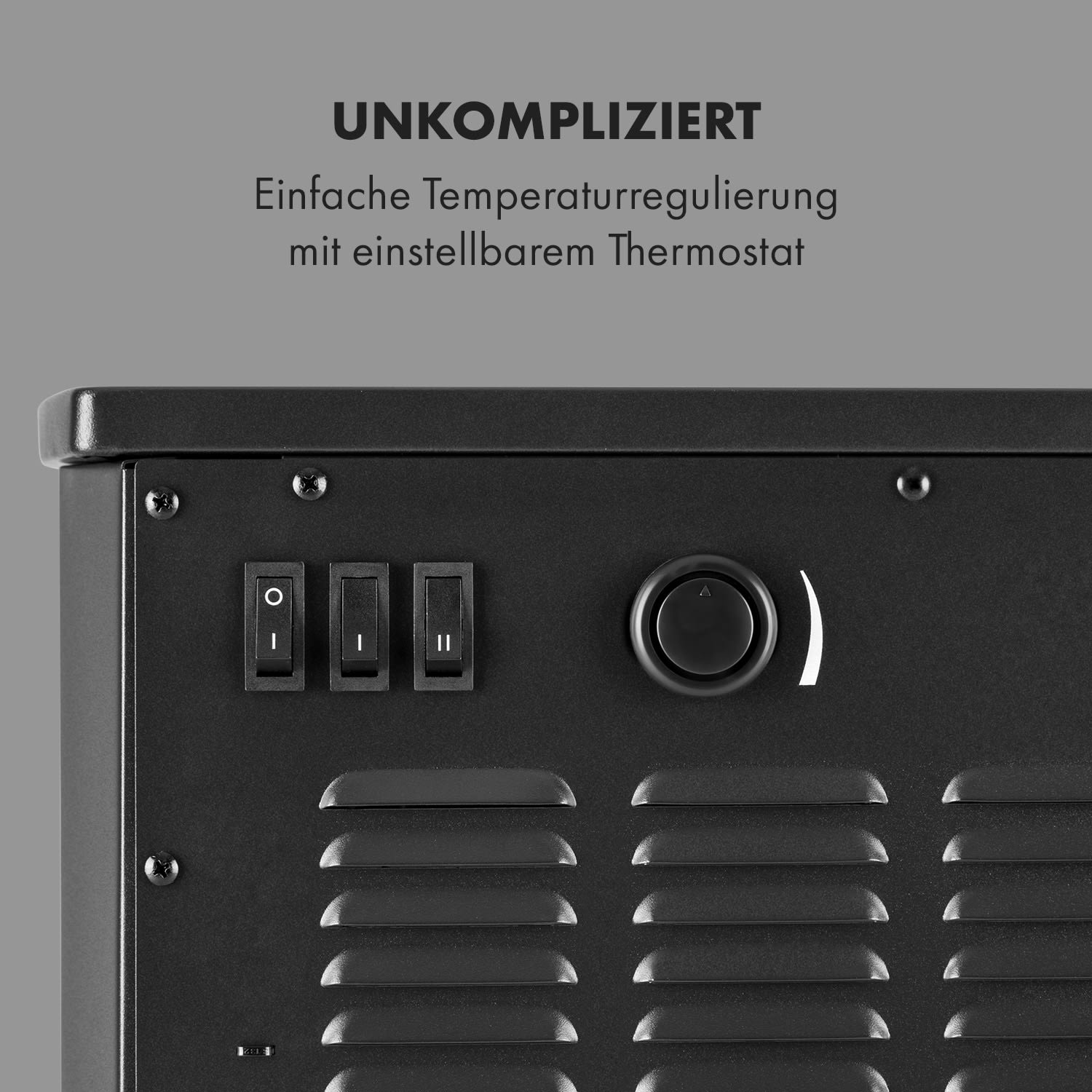 Bormio Panorama Elektrischer Kamin 1000/2000W Thermostat 