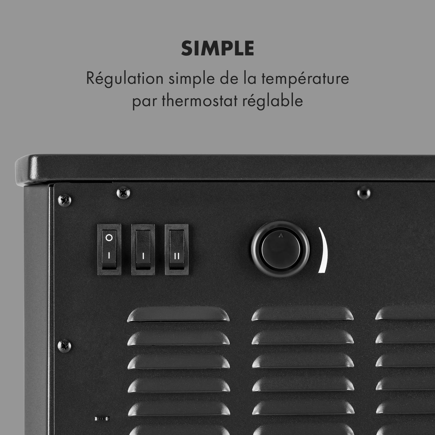 Bormio Panorama elektrische haard 1000/ 2000 W thermostaat 2000 W | Nee | Zwart