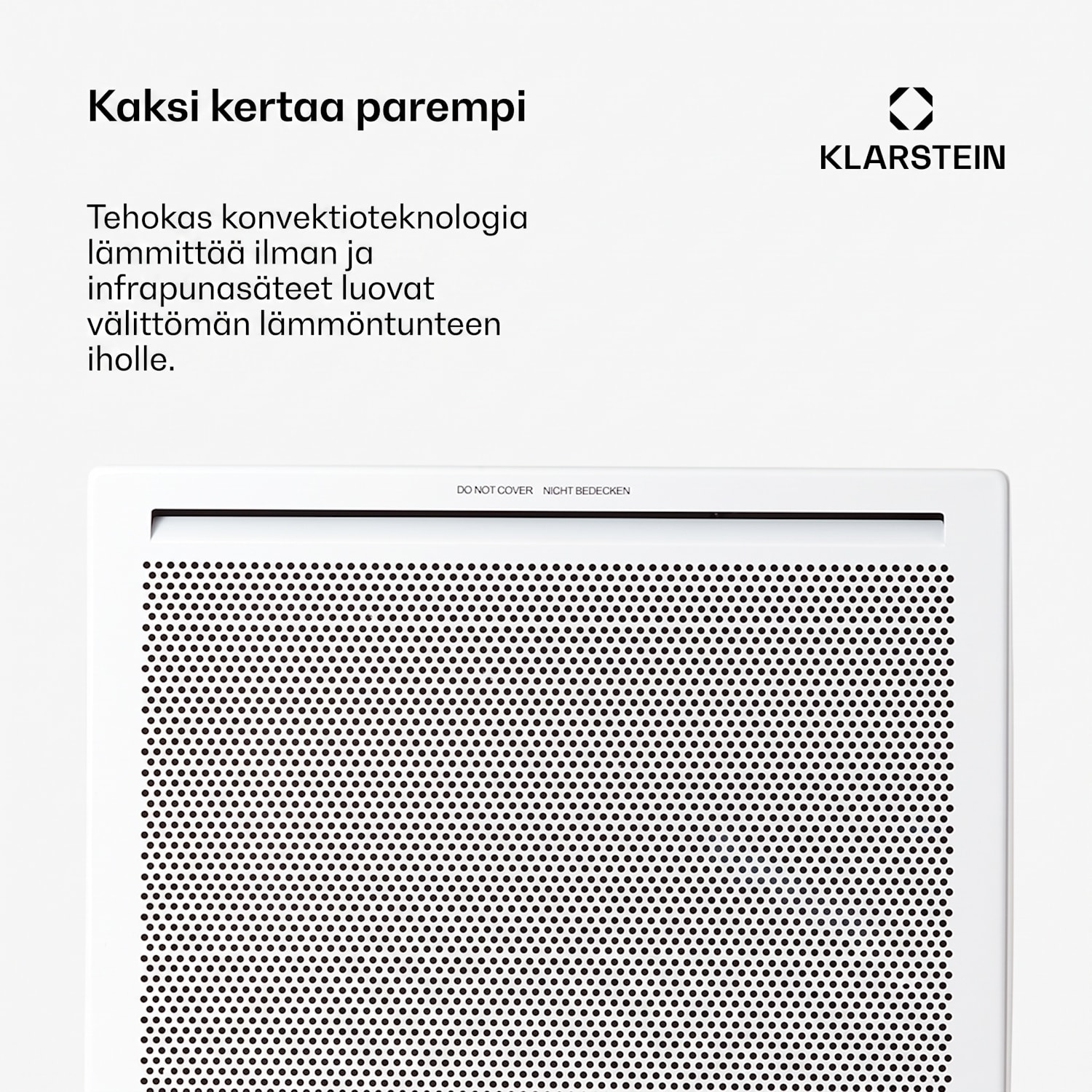 Hot Spot Slimcurve Double Wave 2 in 1 -lämmitin 1000 W viikkoajastin valkoinen 1000 W | Valkoinen