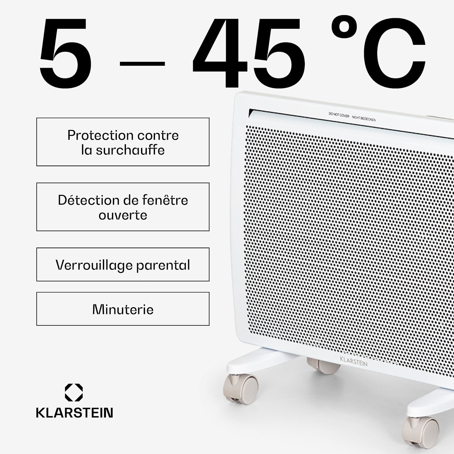 Hot Spot Slimcurve Double Wave Radiateur convecteur IR 1000W blanc 1000 W | Blanc