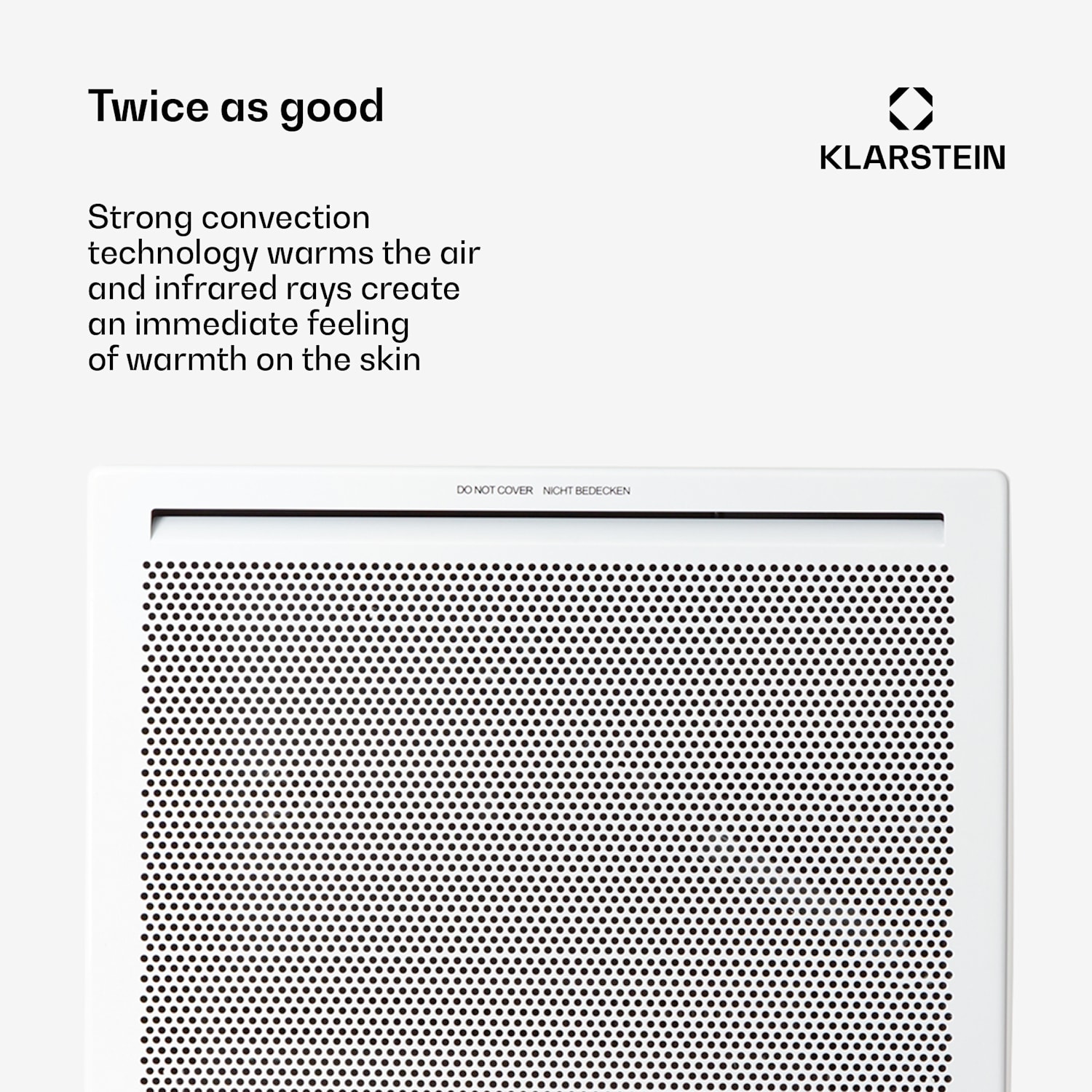 Hot Spot Slimcurve Double Wave 2-in1 verwarming 1000W weektimer wit 