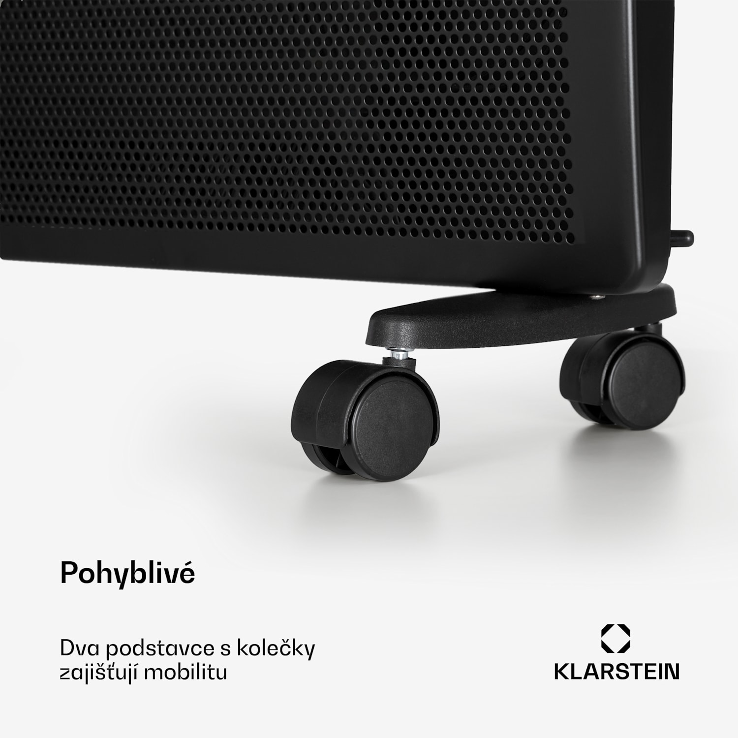 Hot Spot Slimcurve Double Wave, konvektor, 2 v 1 ohřívač, 1000 W, týdenní časovač, černý 1000 W | Černá