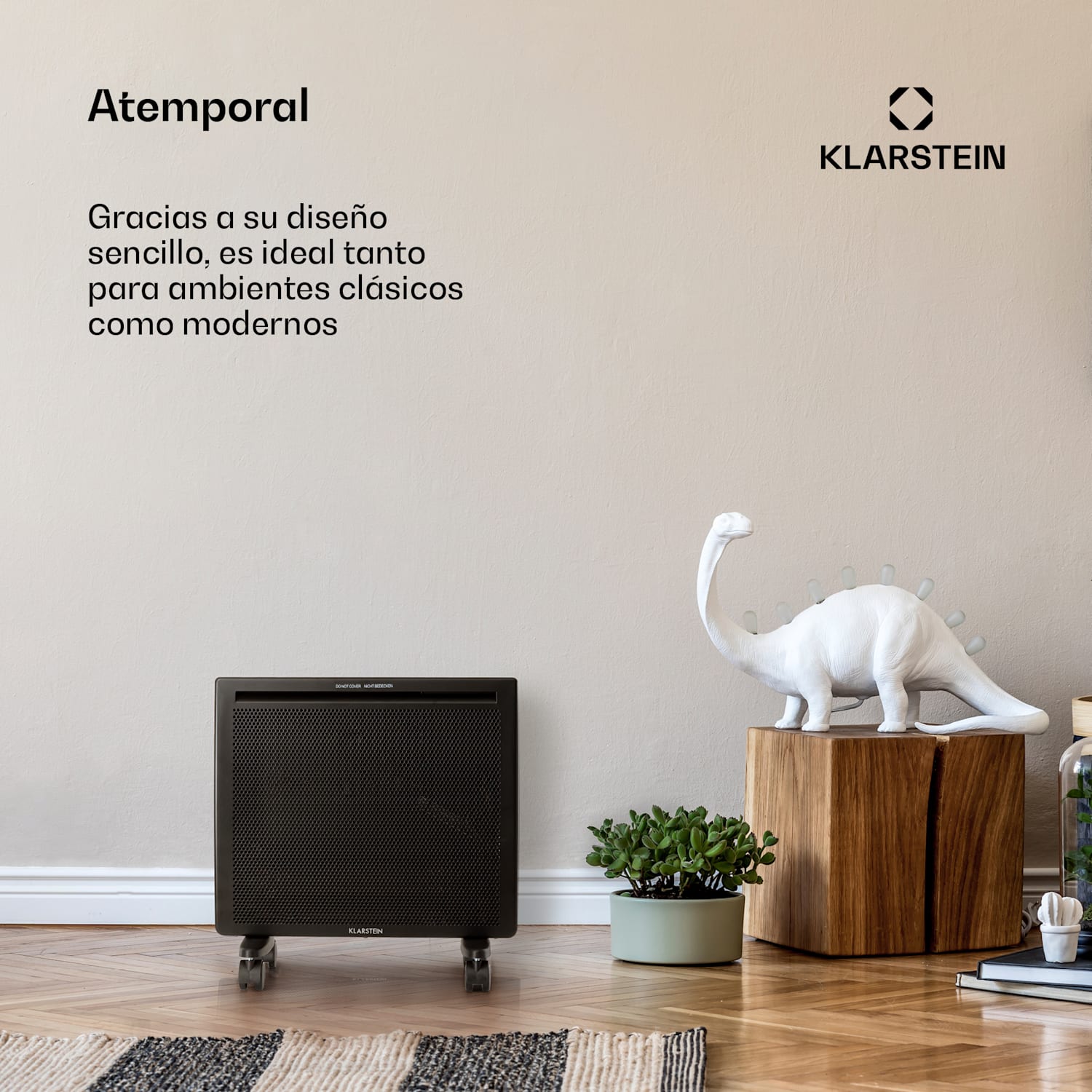 Hot Spot Slimcurve Double Wave Radiador 1000W Temporizador semanal Negro 1000 W | Negro