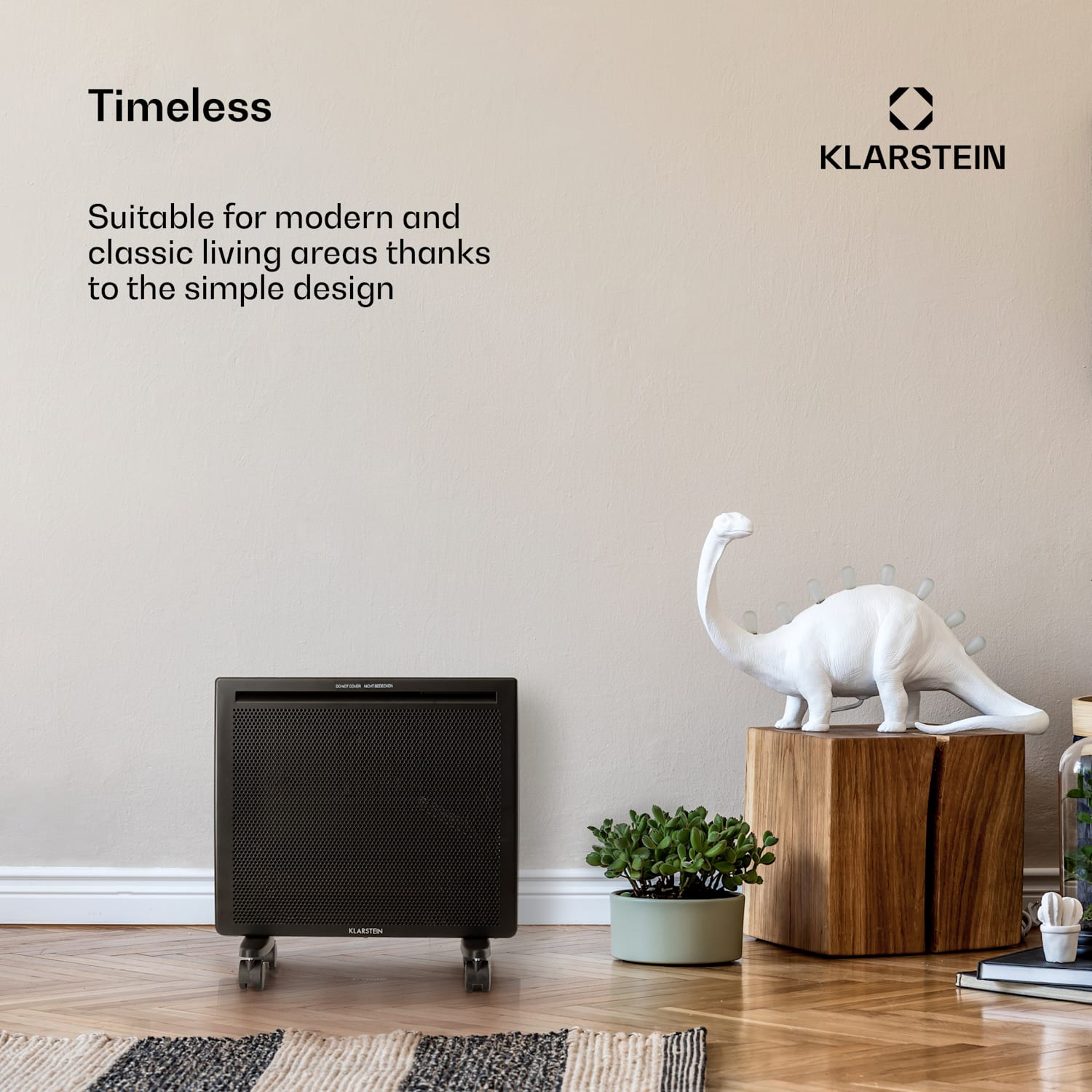 Hot Spot Slimcurve Double Wave verwarming 1000W weektimer zwart 