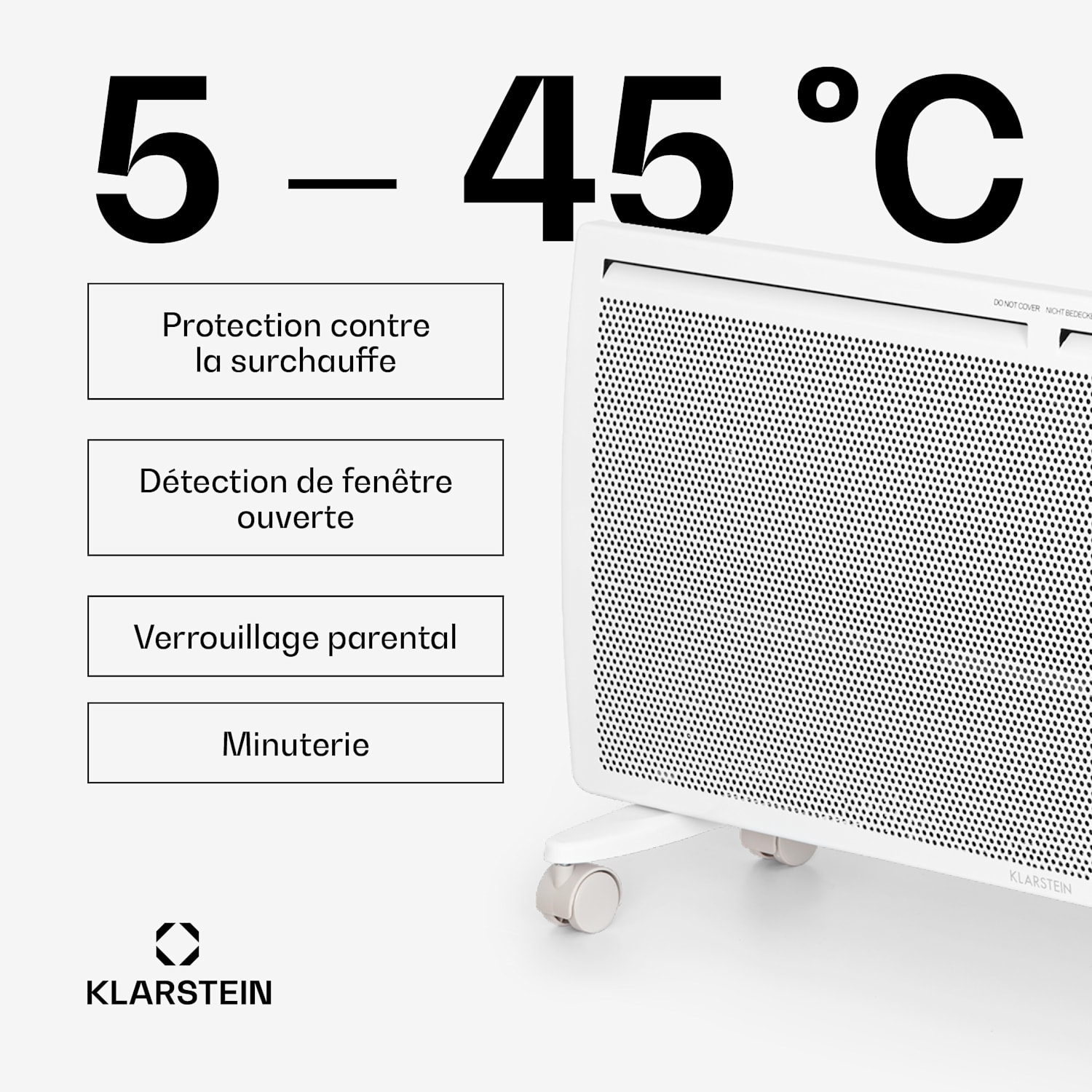 Hot Spot Slimcurve Double Wave verwarming 2000W weektimer wit 2000 W | Wit