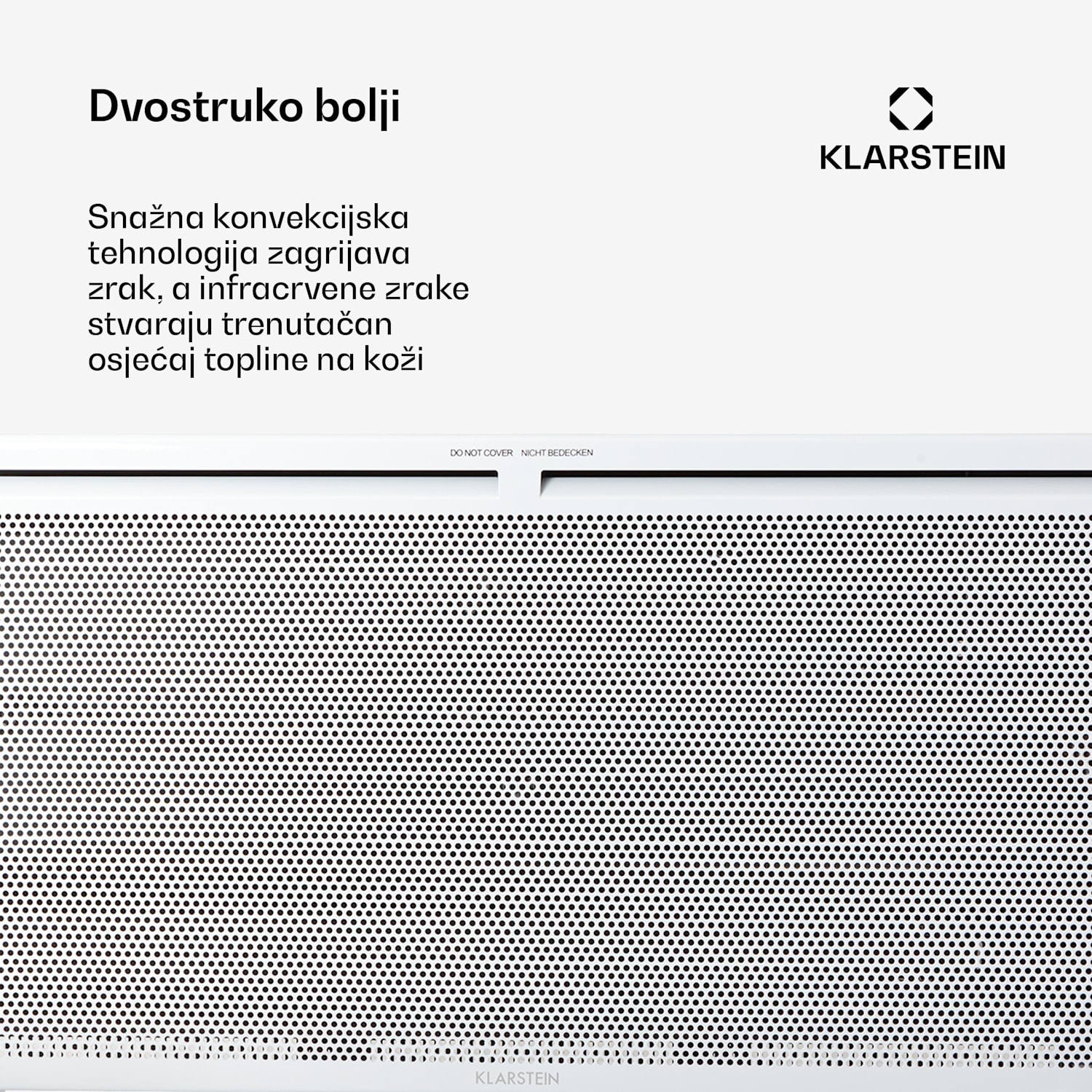 Hot Spot Slimcurve Double Wave, 2u1 grijalica, 2000 W, tjedni tajmer, bijela 2000 W | Bijela