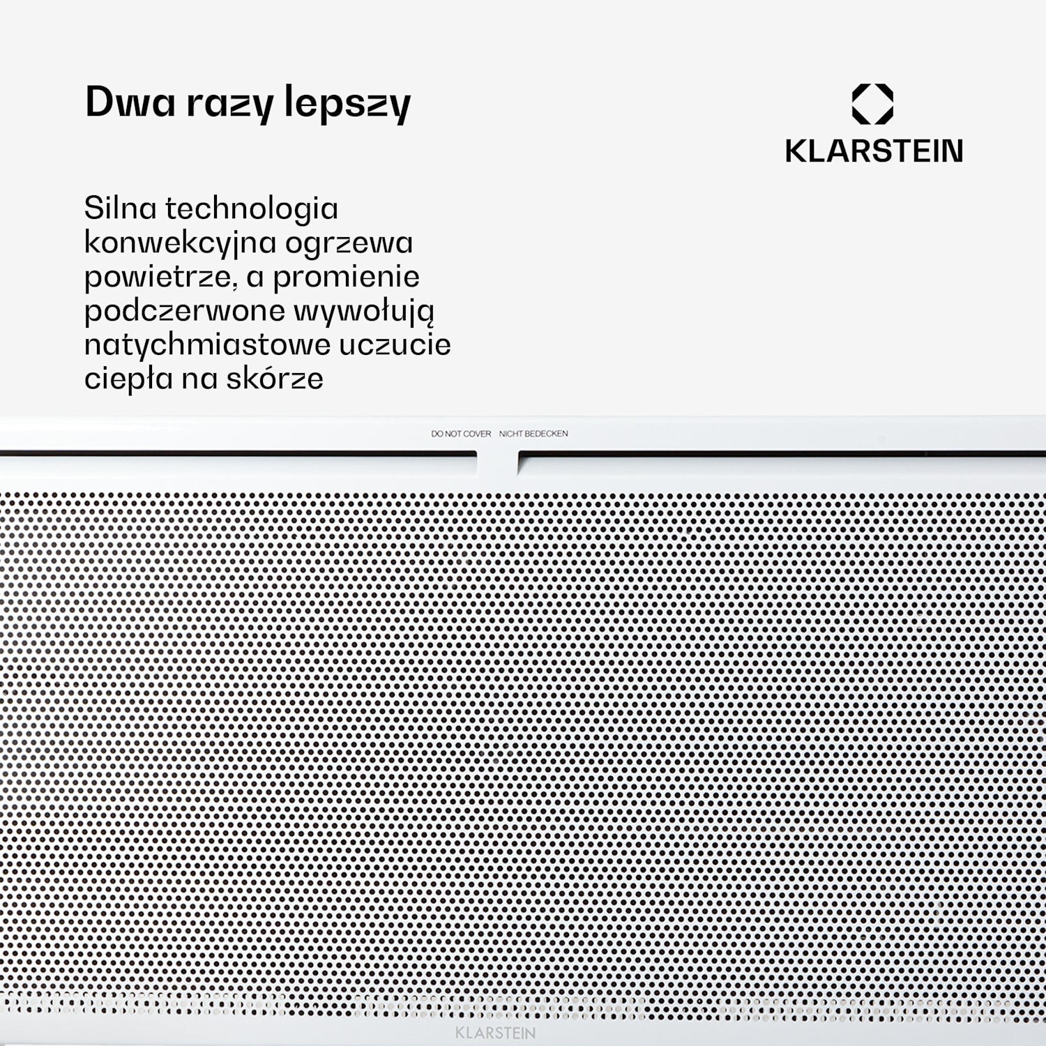 Hot Spot Slimcurve Double Wave, 2 w 1 grzejnik, 2000 W, timer tygodniowy, biały 2000 W | Biały