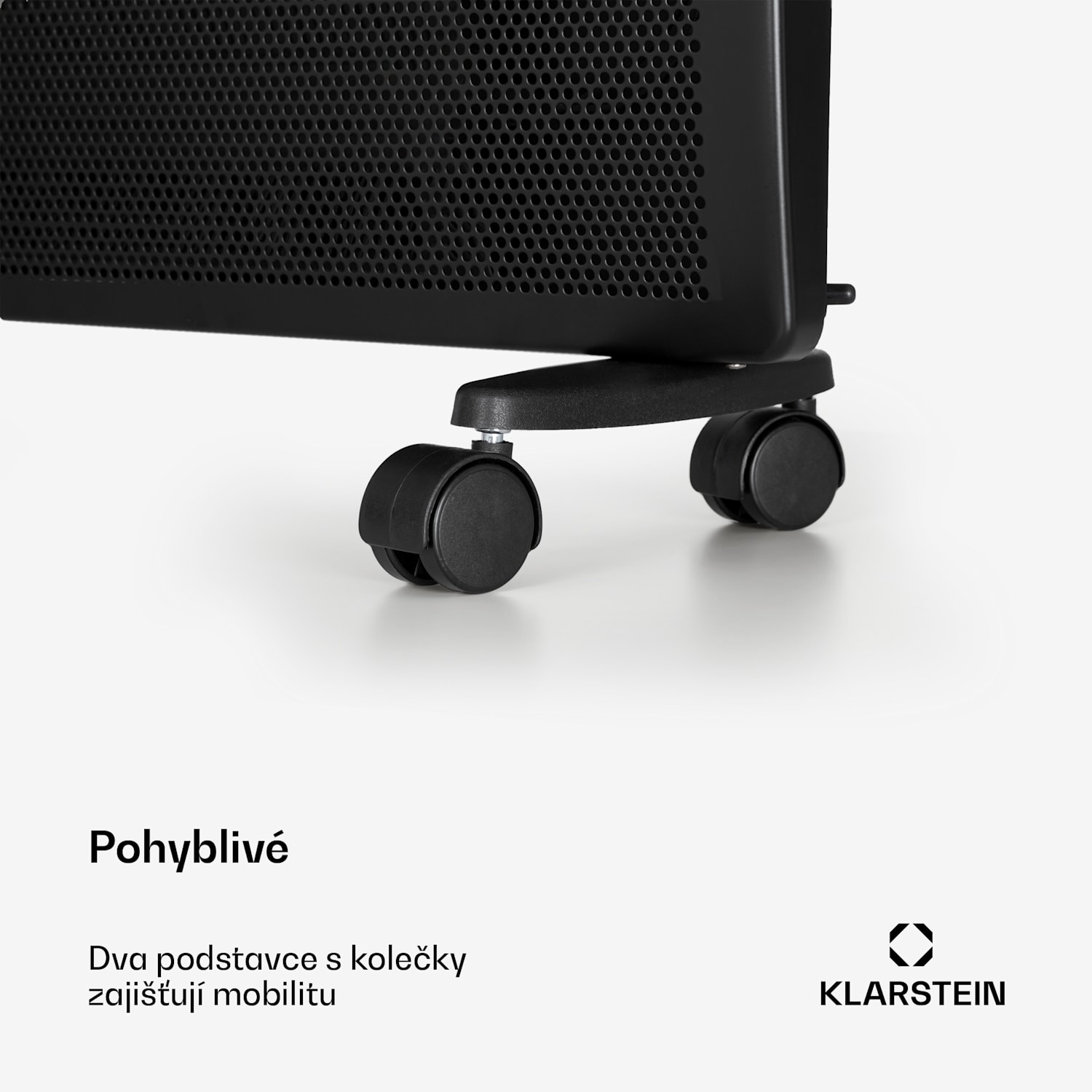 Hot Spot Slimcurve Double Wave, konvektor 2 v 1 ohřívač, 2000 W, týdenní časovač, černý 2000 W | Černá