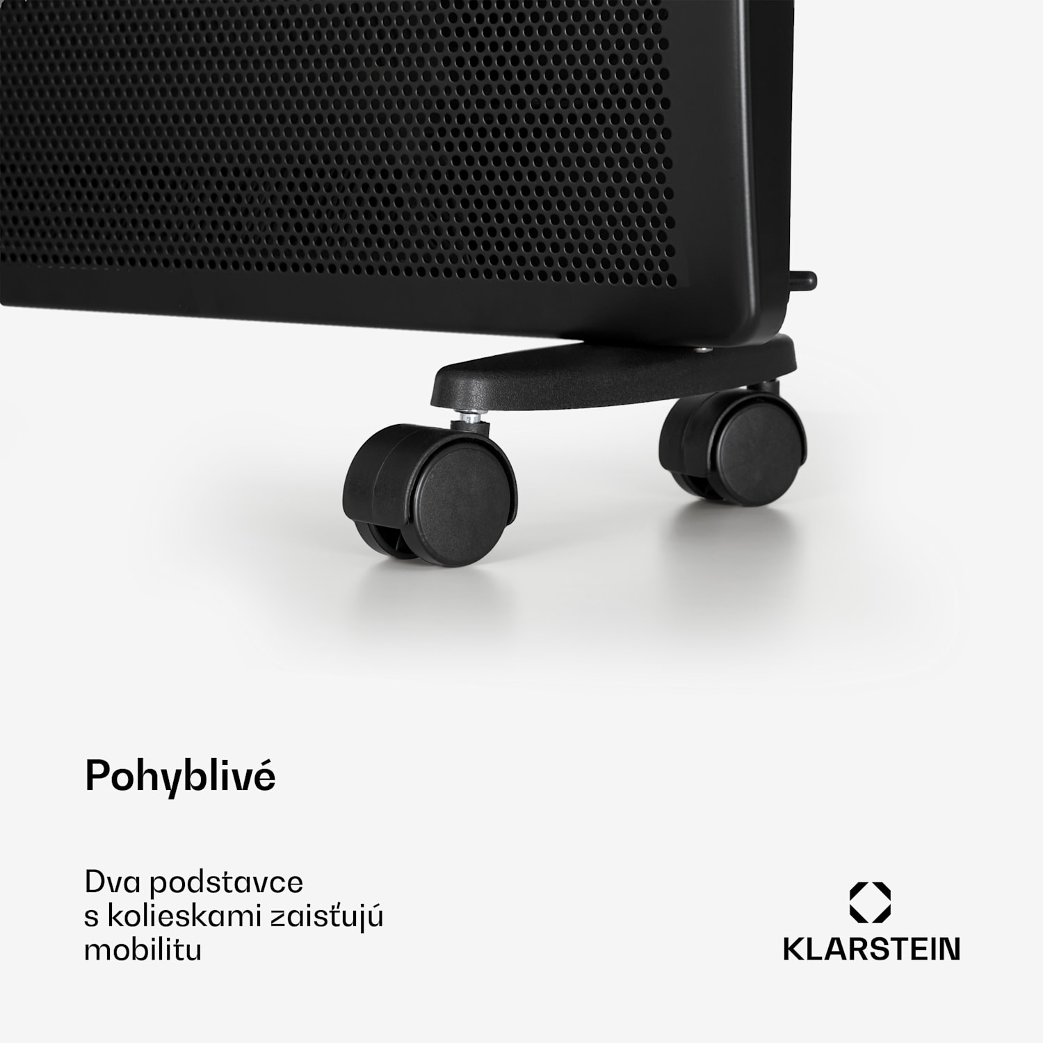 Hot Spot Slimcurve Double Wave, konvektor, ohrievač 2 v 1, 2000 W, týždenný časovač, čierny 2000 W | Čierna