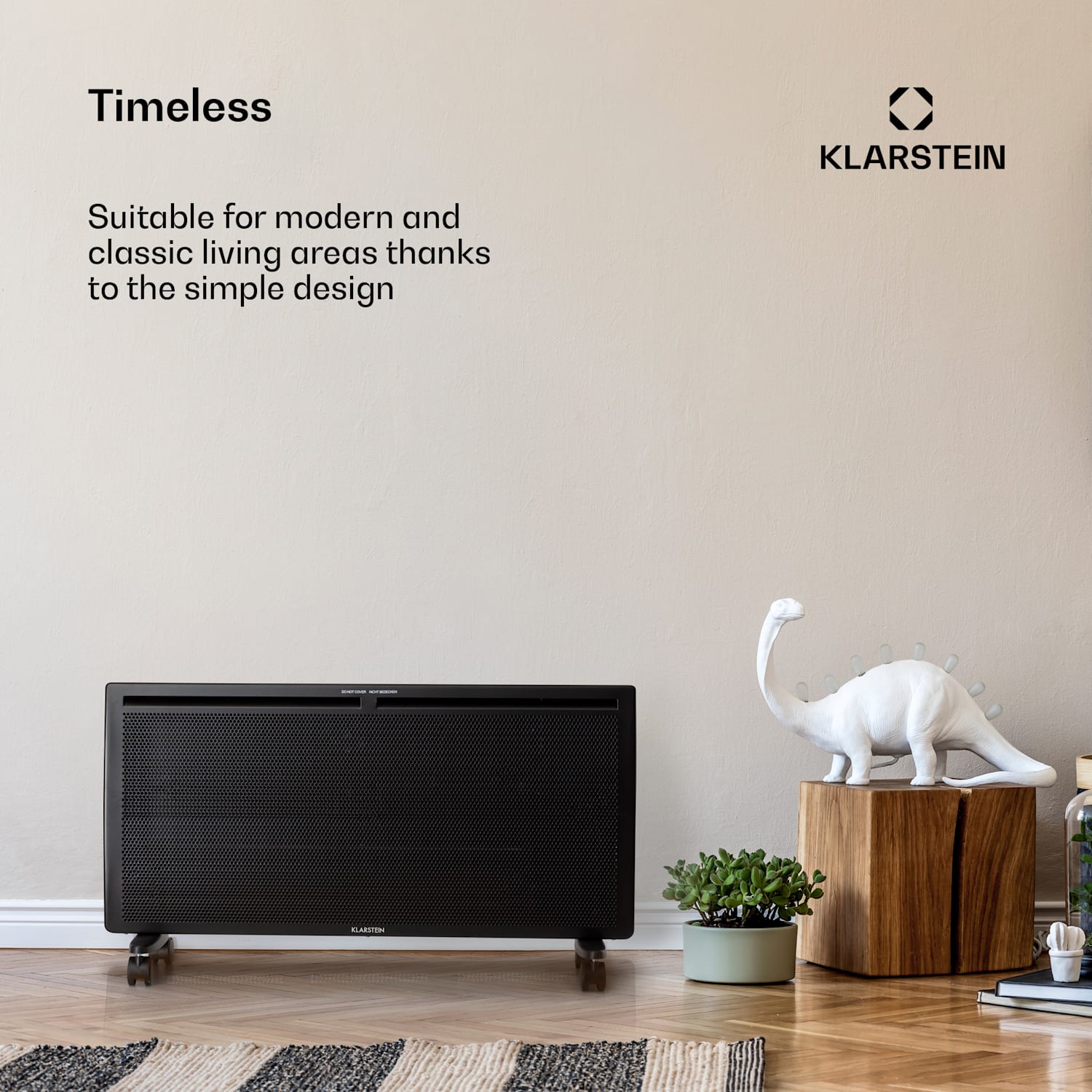 Hot Spot Slimcurve Double Wave -lämmitin 2000 W viikkoajastin musta 2000 W | Musta