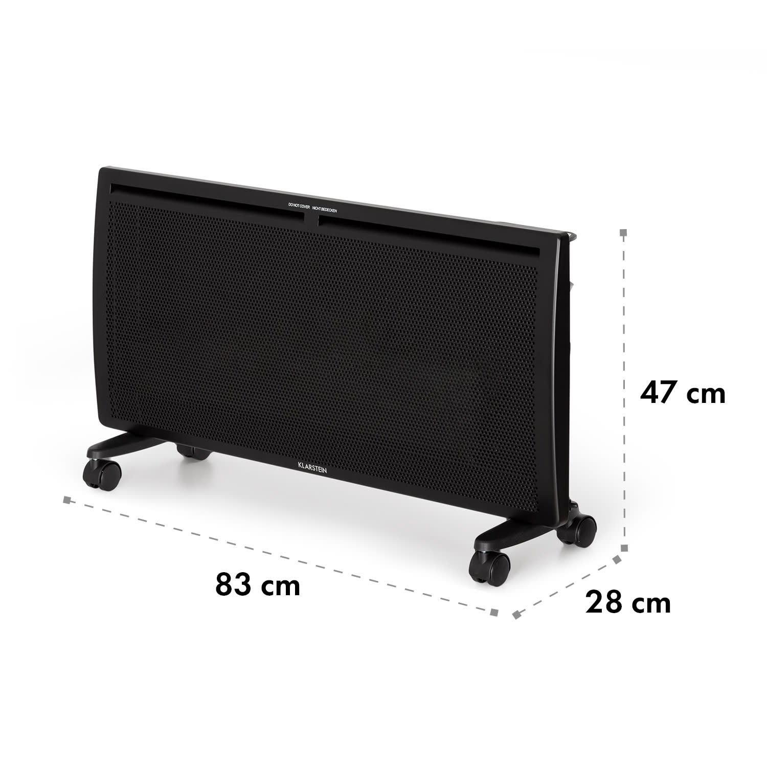 Hot Spot Slimcurve Double Wave, 2 w 1 grzejnik, 2000 W, timer tygodniowy, czarny 2000 W | Czarny