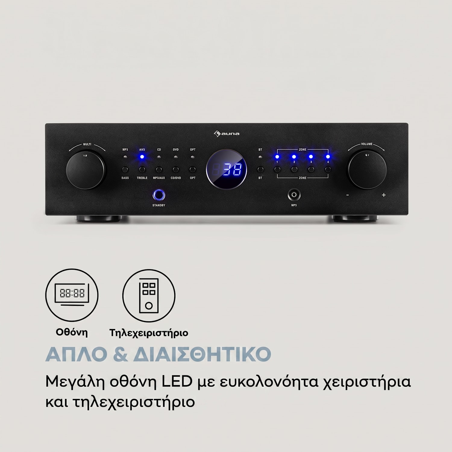 AMP-CD950 DG Ψηφιακός Πολυκαναλικός Ενισχυτής Μαύρο